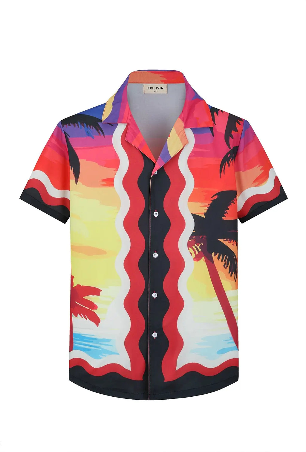 Chemise Homme Sunset Rouge bonhomme