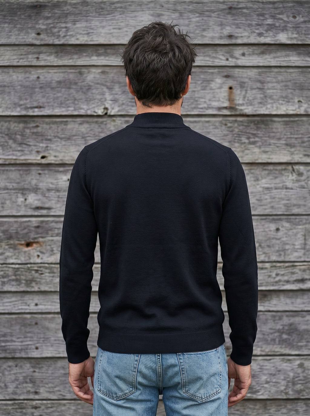 Pull homme col montant maille – photo 4