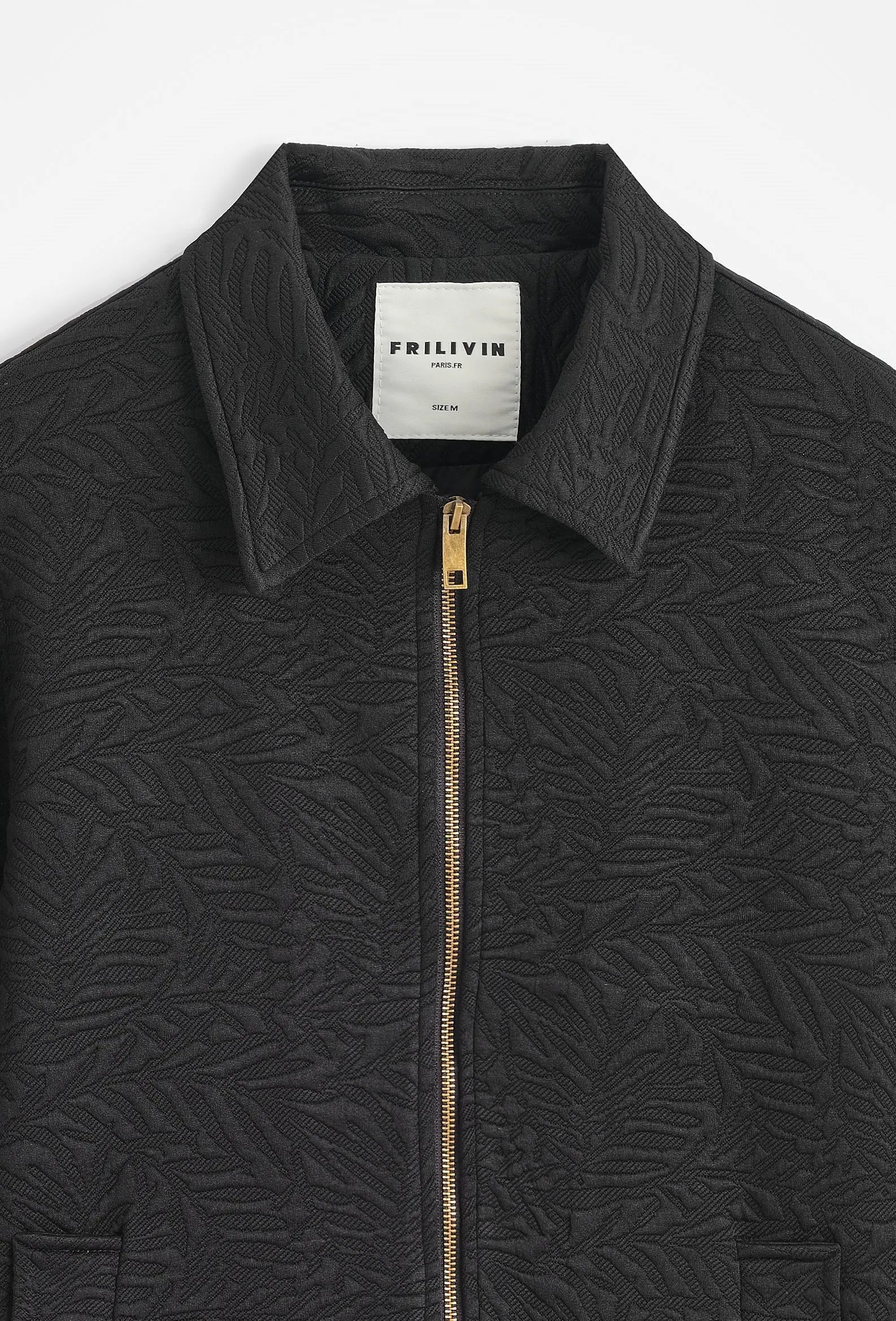 Veste à Motifs Homme à Zip col chemise bonhomme