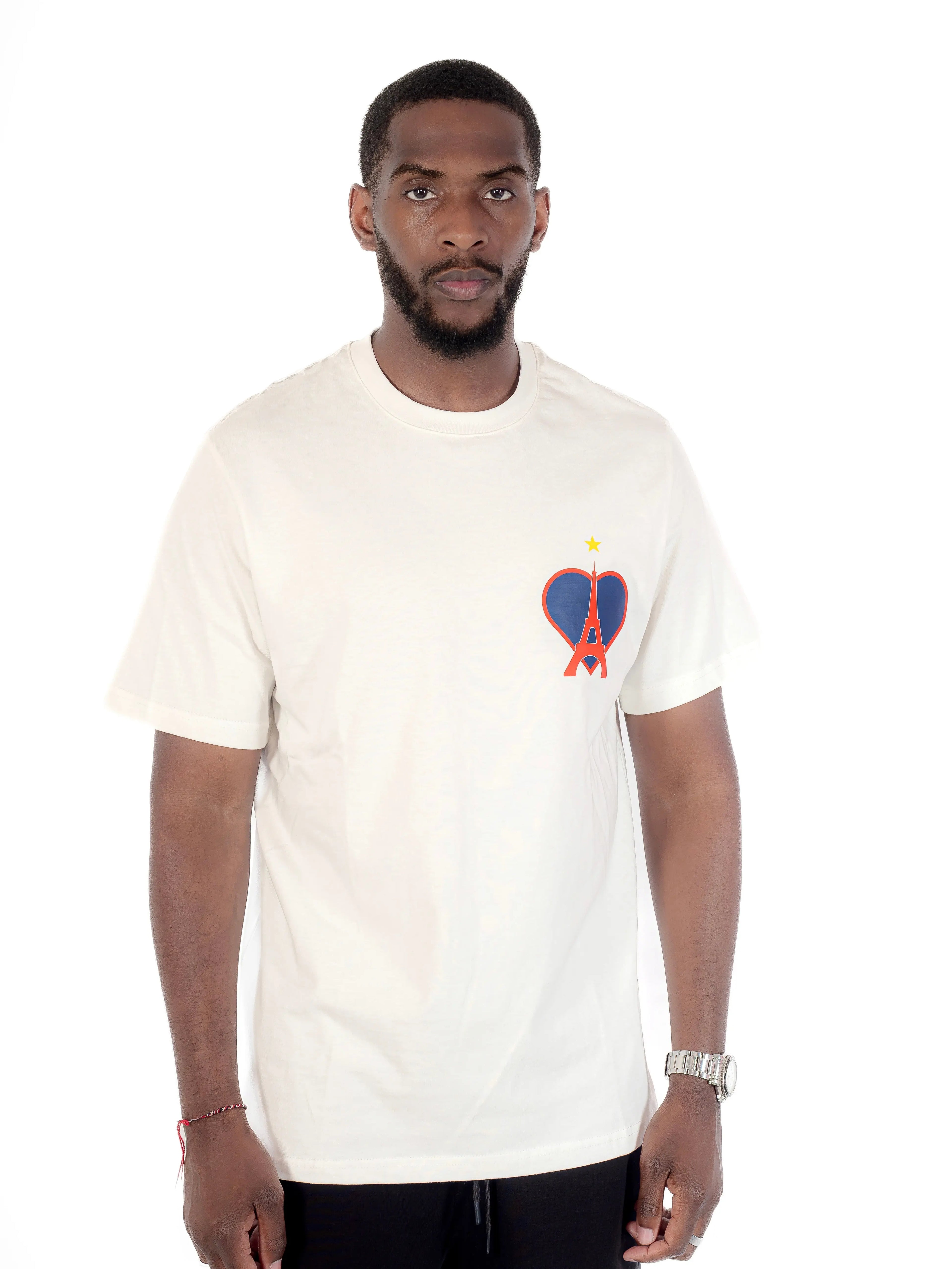 Tee Shirt Ici c'est Paris Blanc bonhomme