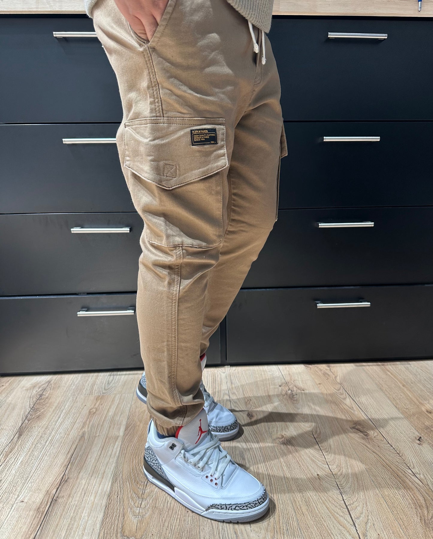 Pantalon Cargo Jogger Camel