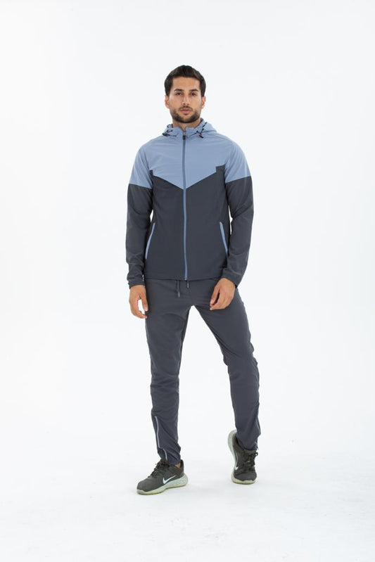 Ensemble de jogging ciel et gris