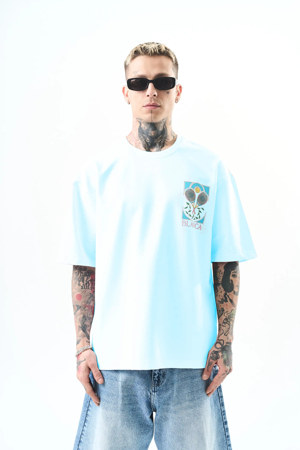 Tee Shirt Blanca Tennis Ciel bonhomme