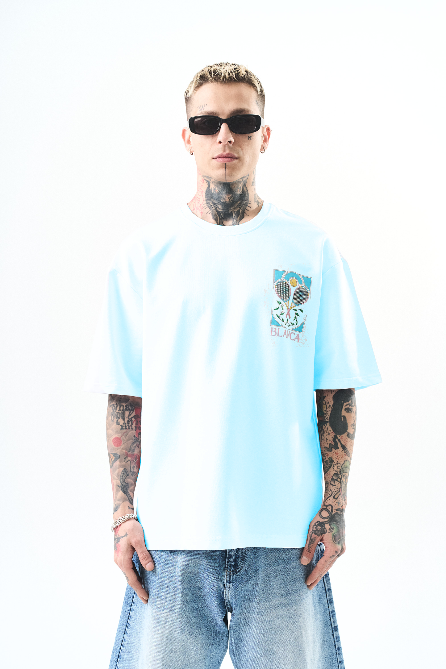 Tee Shirt Blanca Tennis Ciel