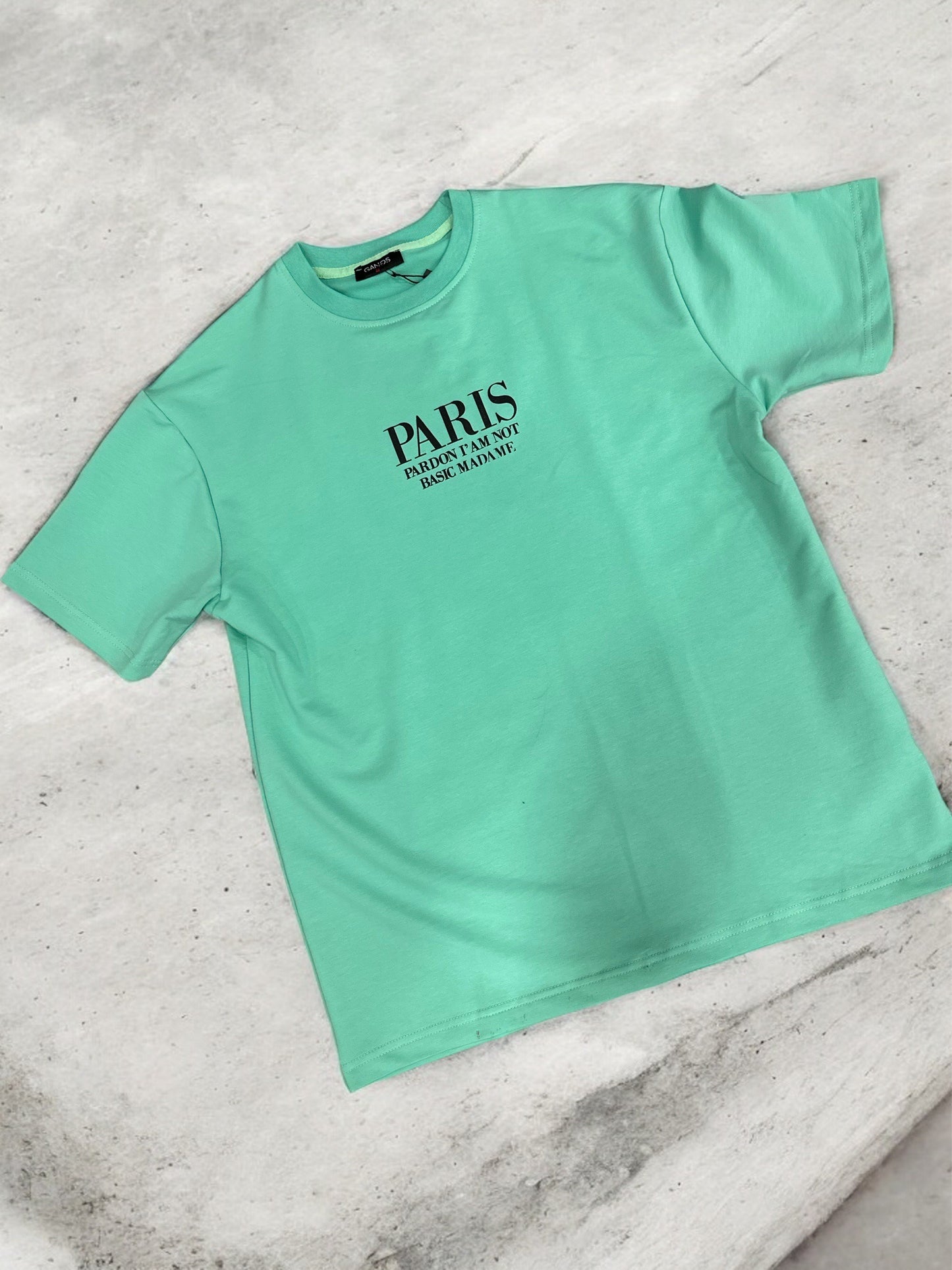 Tee Shirt Paris Aqua