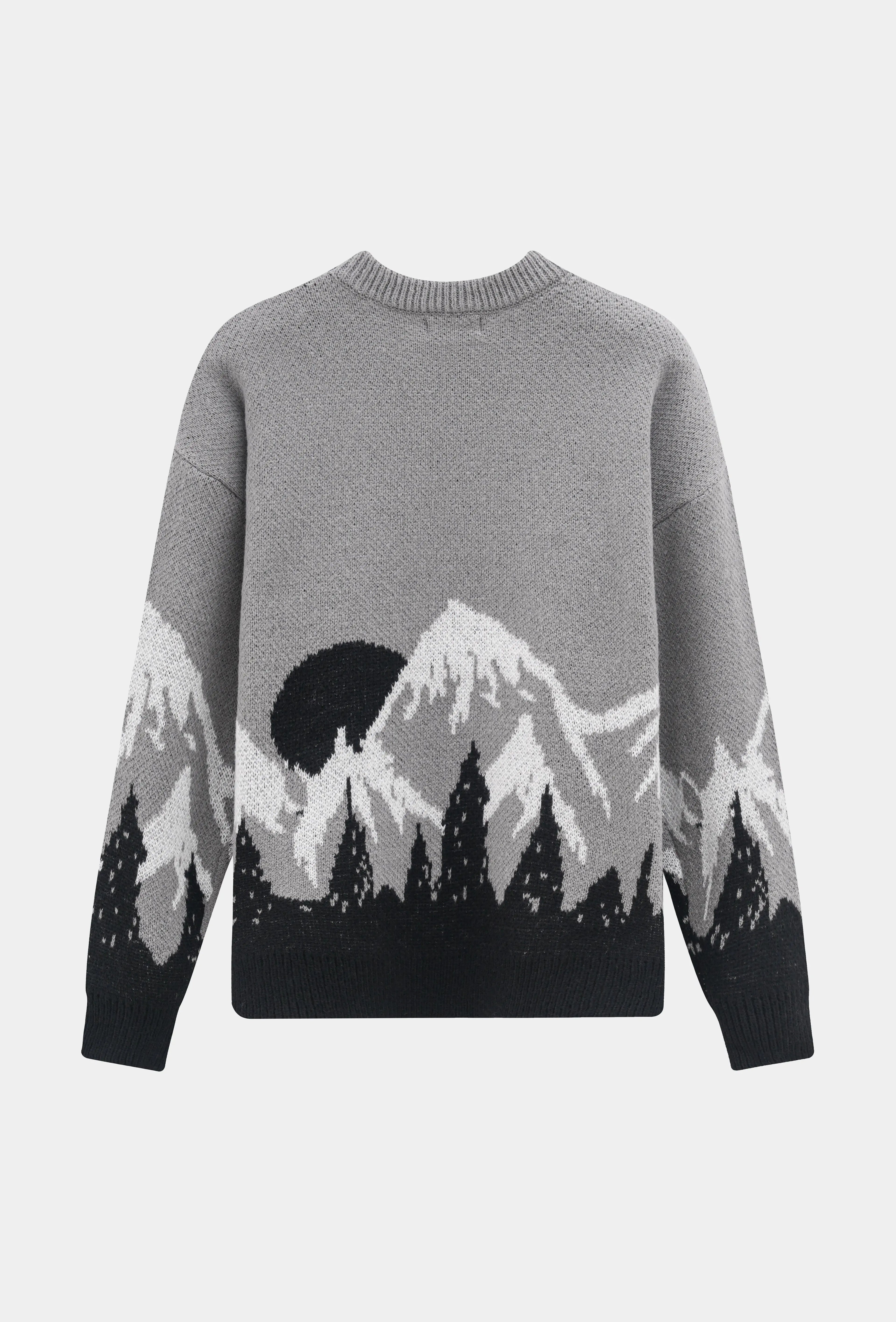 Pull Homme Montagne Gris bonhomme