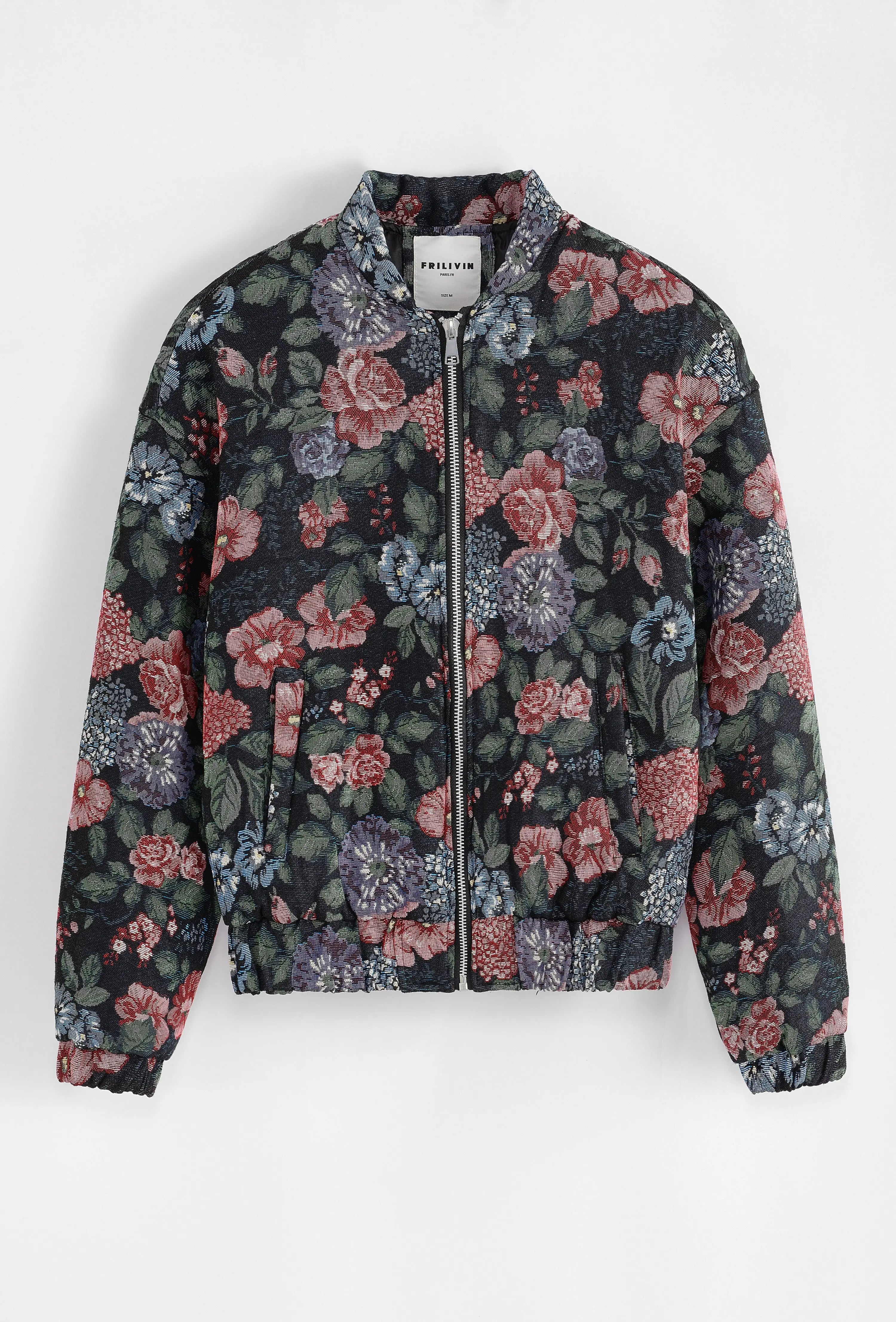 Bomber Homme Floral Noir bonhomme