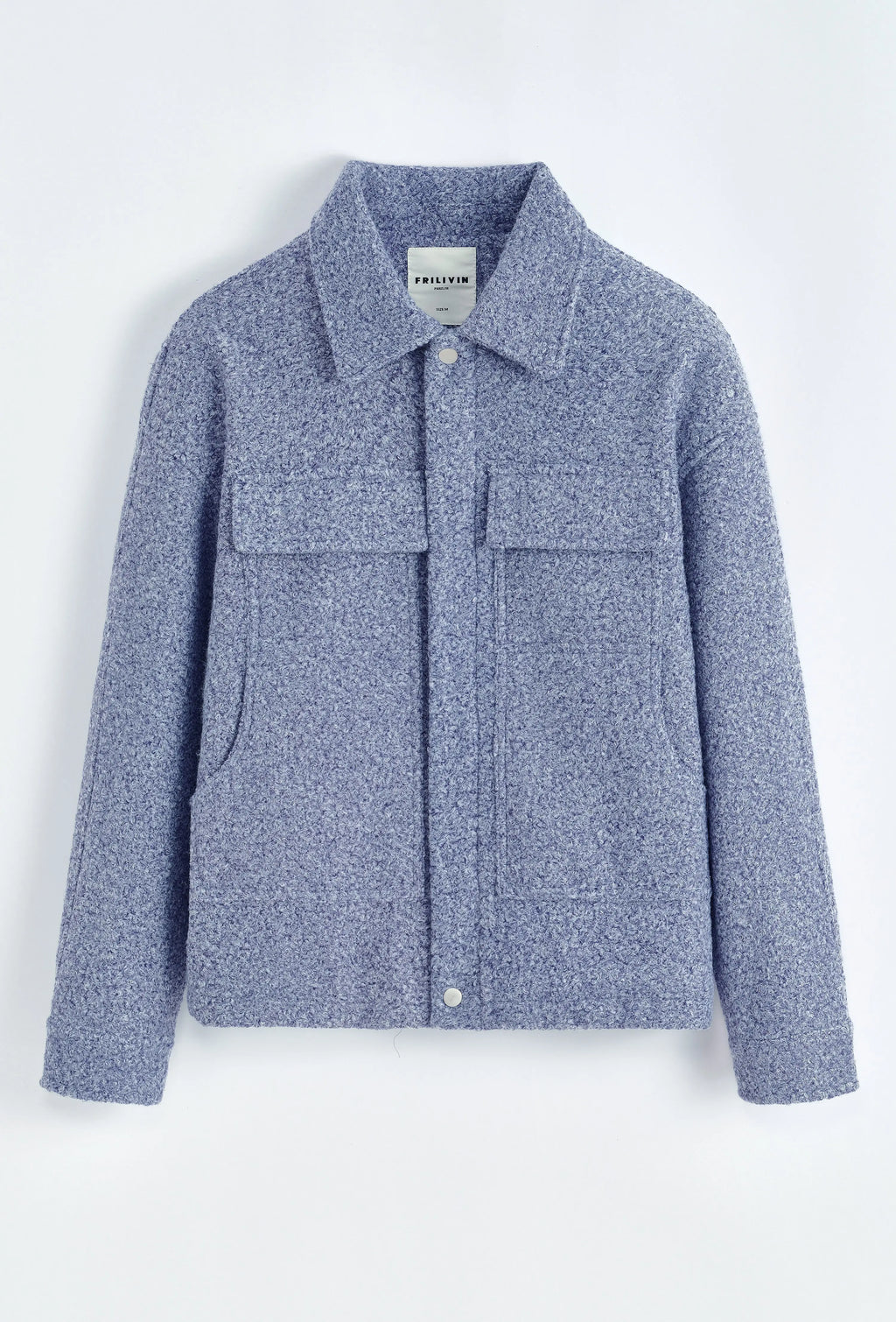 Veste Homme Bleu Ciel Bouclée bonhomme