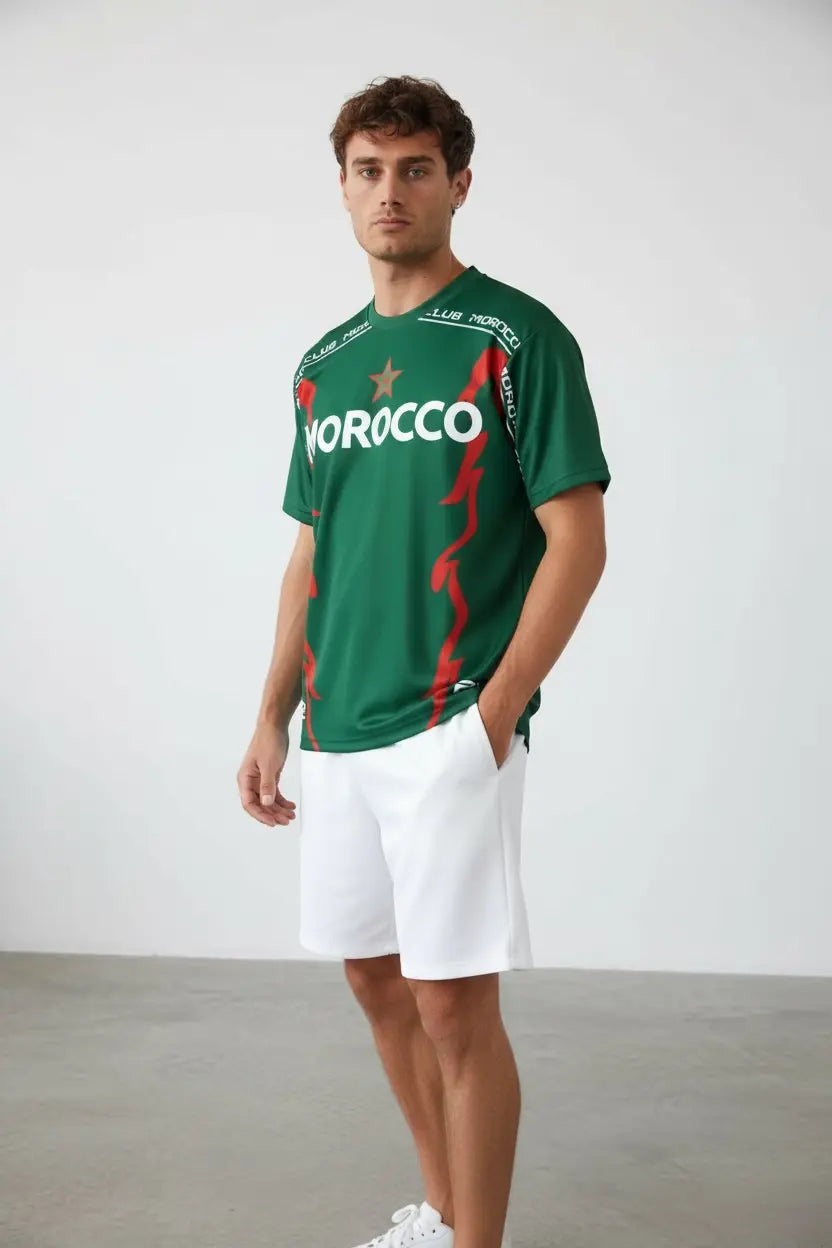 T-shirt Foot Morocco 212 – édition sport street bonhomme