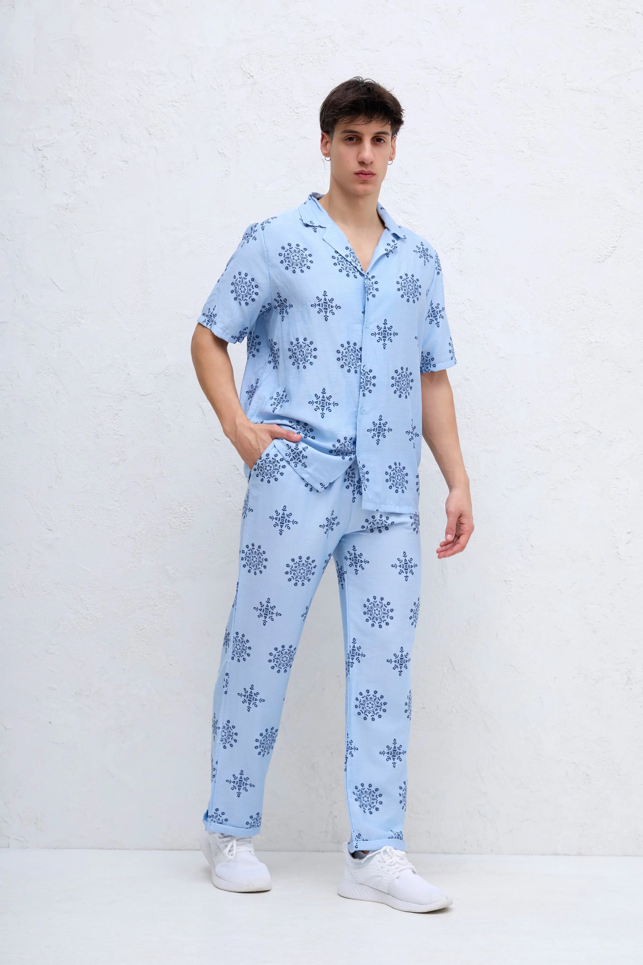 Ensemble Chemise et Pantalon Ciel bonhomme