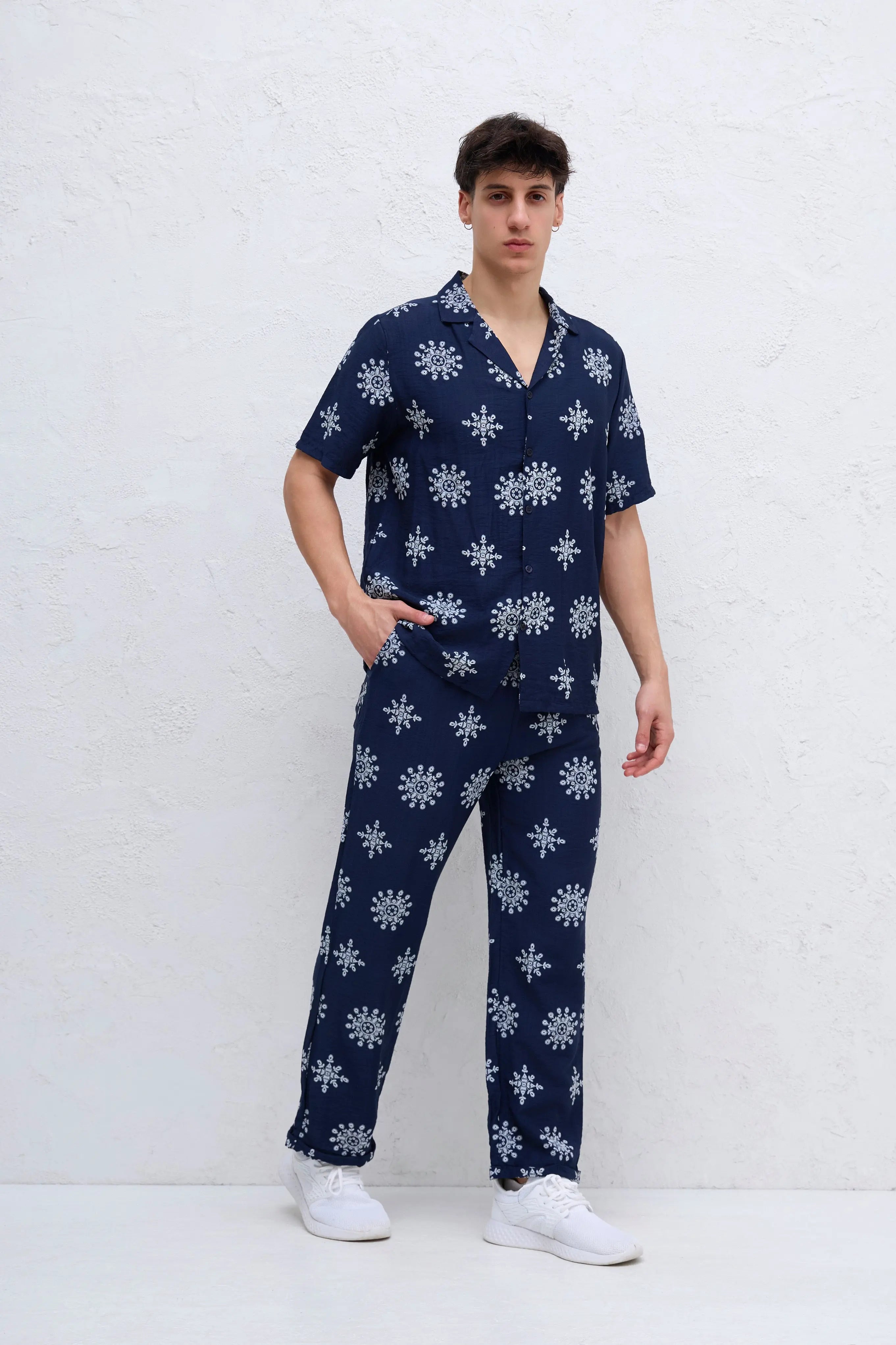 Ensemble Chemise et Pantalon Marine bonhomme