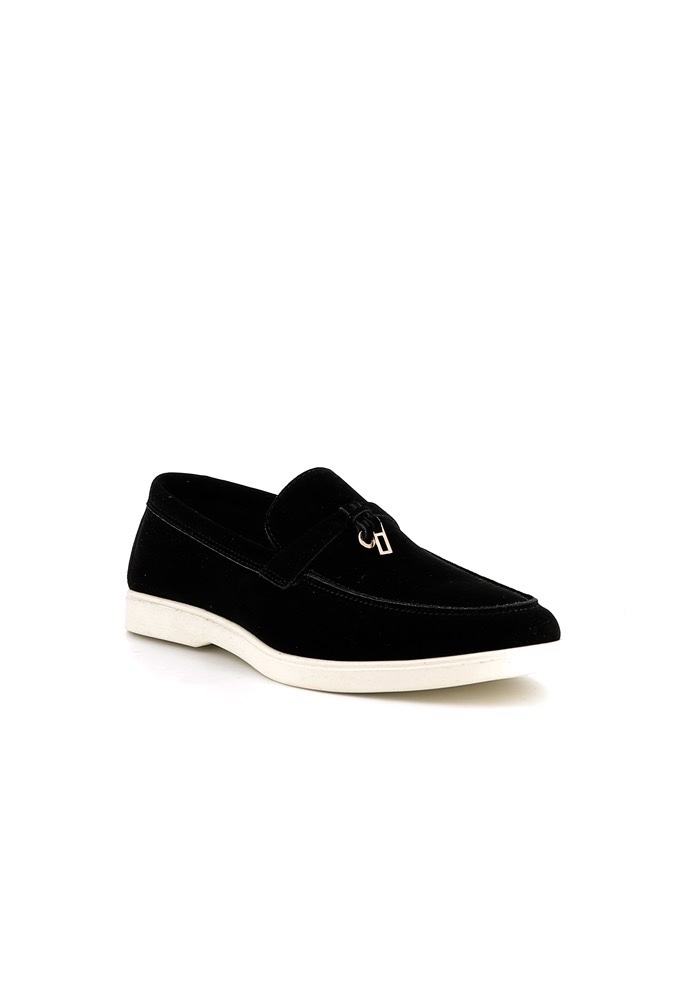 Mocassin homme daim beige semelle blanche Style slip-on