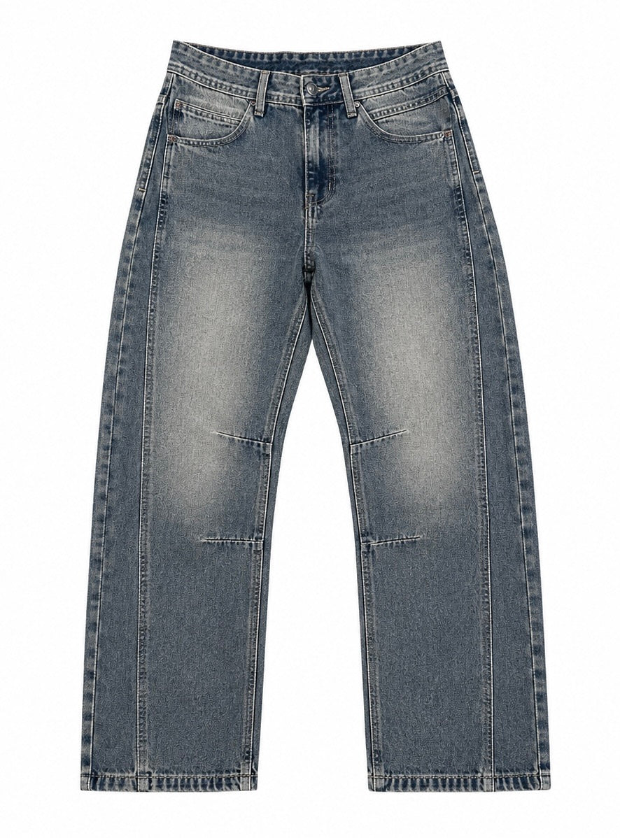 Jean Baggy Barrel Délavé Vintage