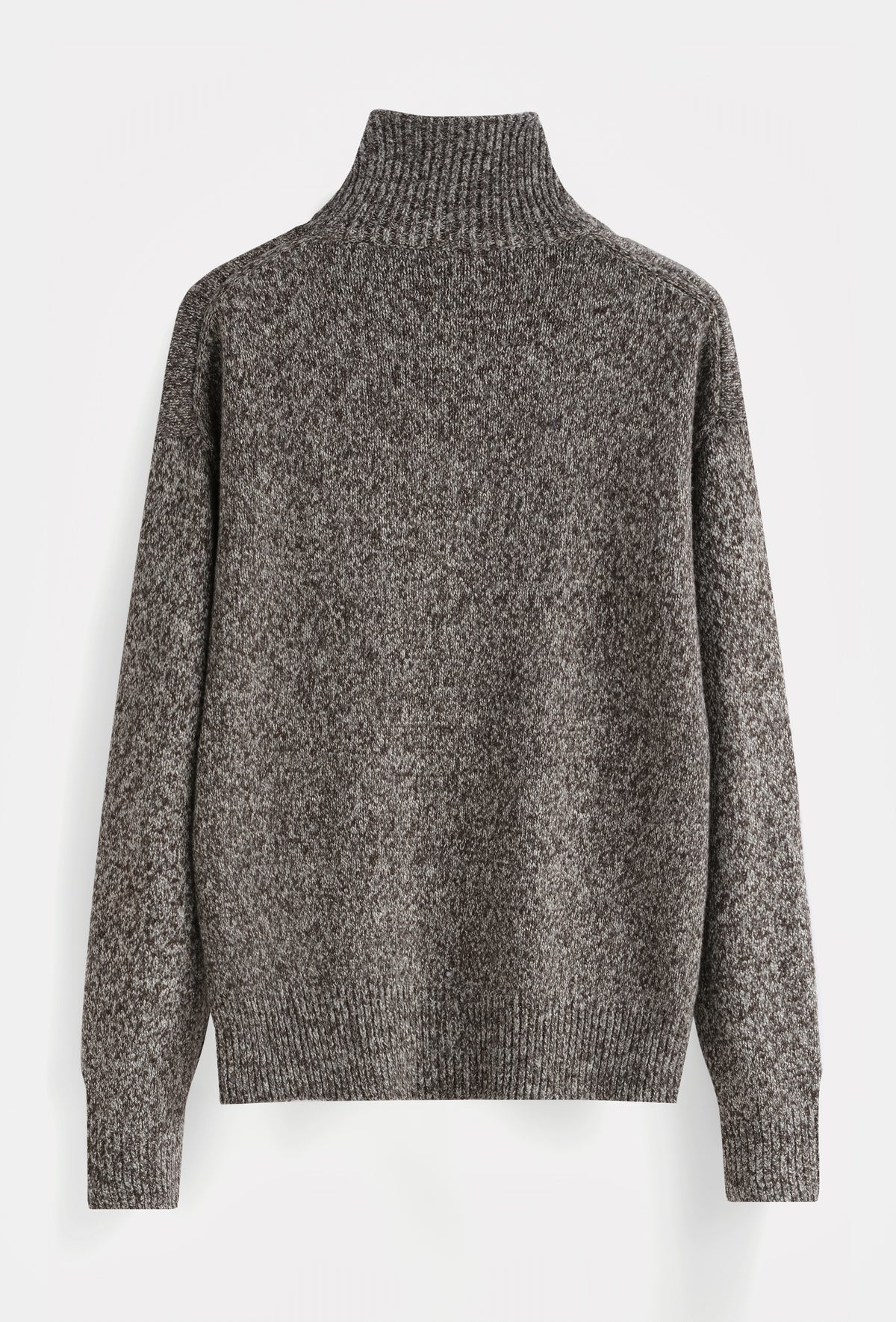 Pull Col Camionneur Demi-Zip Homme Maille Épaisse