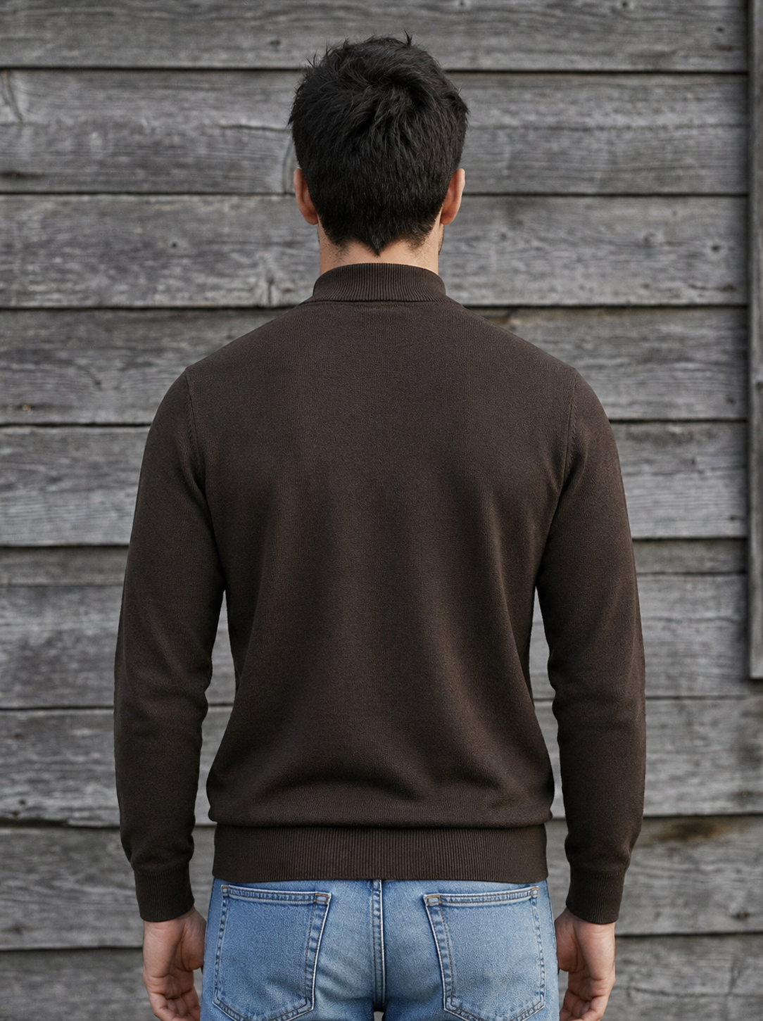 Pull homme col montant maille – photo 10