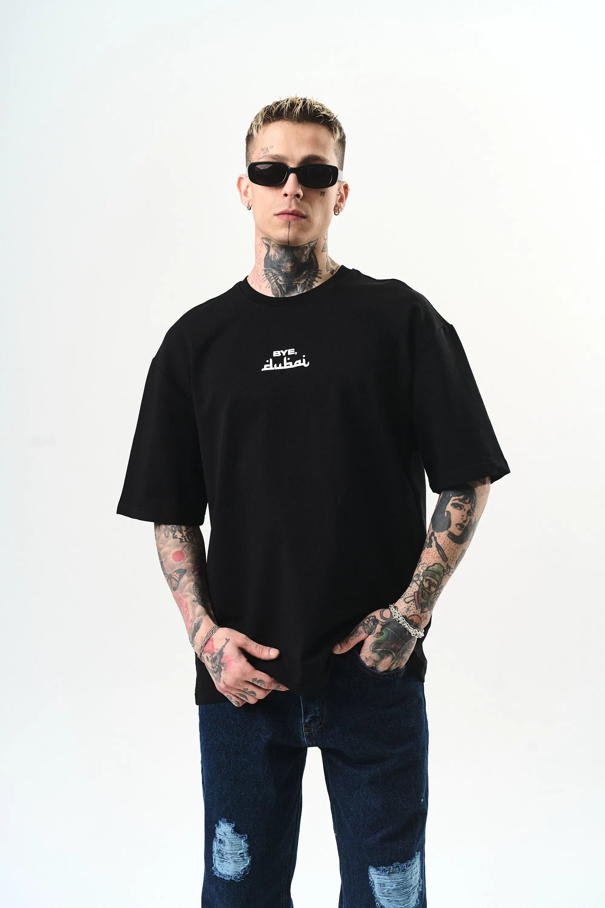 Tee Shirt BYBYE Dubai Noir bonhomme