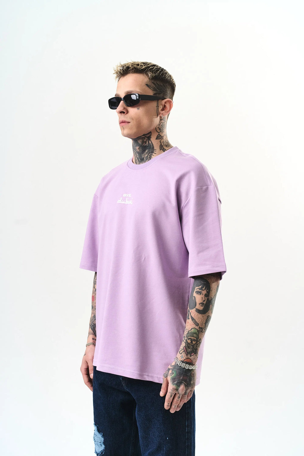 Tee Shirt BYEBYE Dubai Lila bonhomme