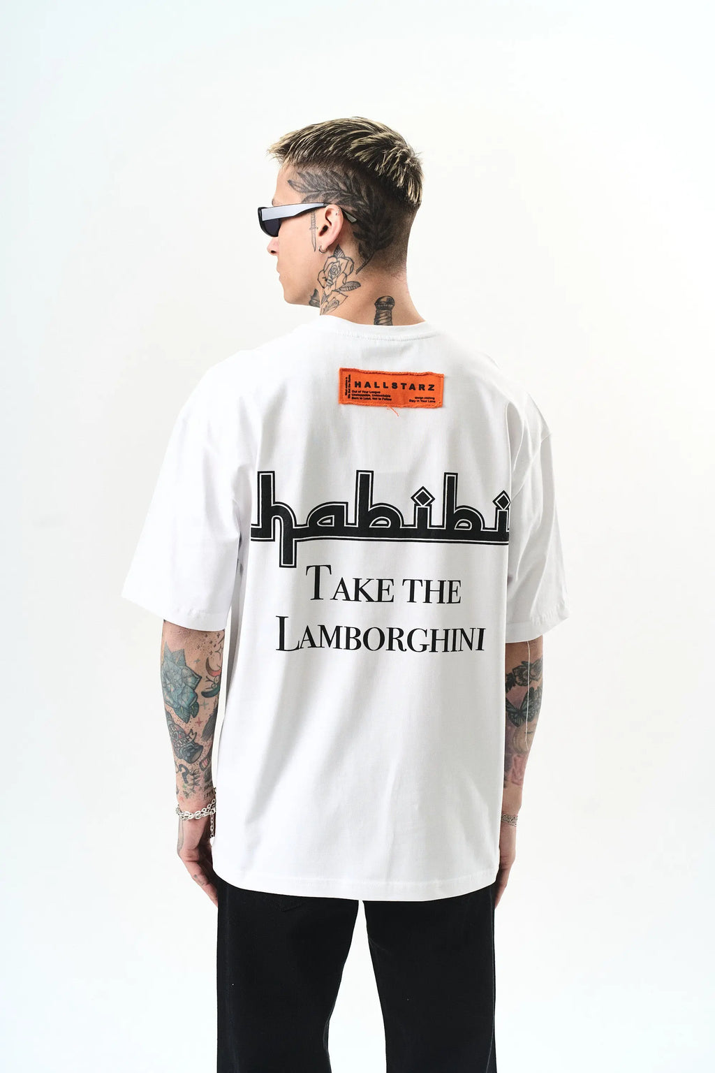 Tee Shirt Lambo Blanc bonhomme