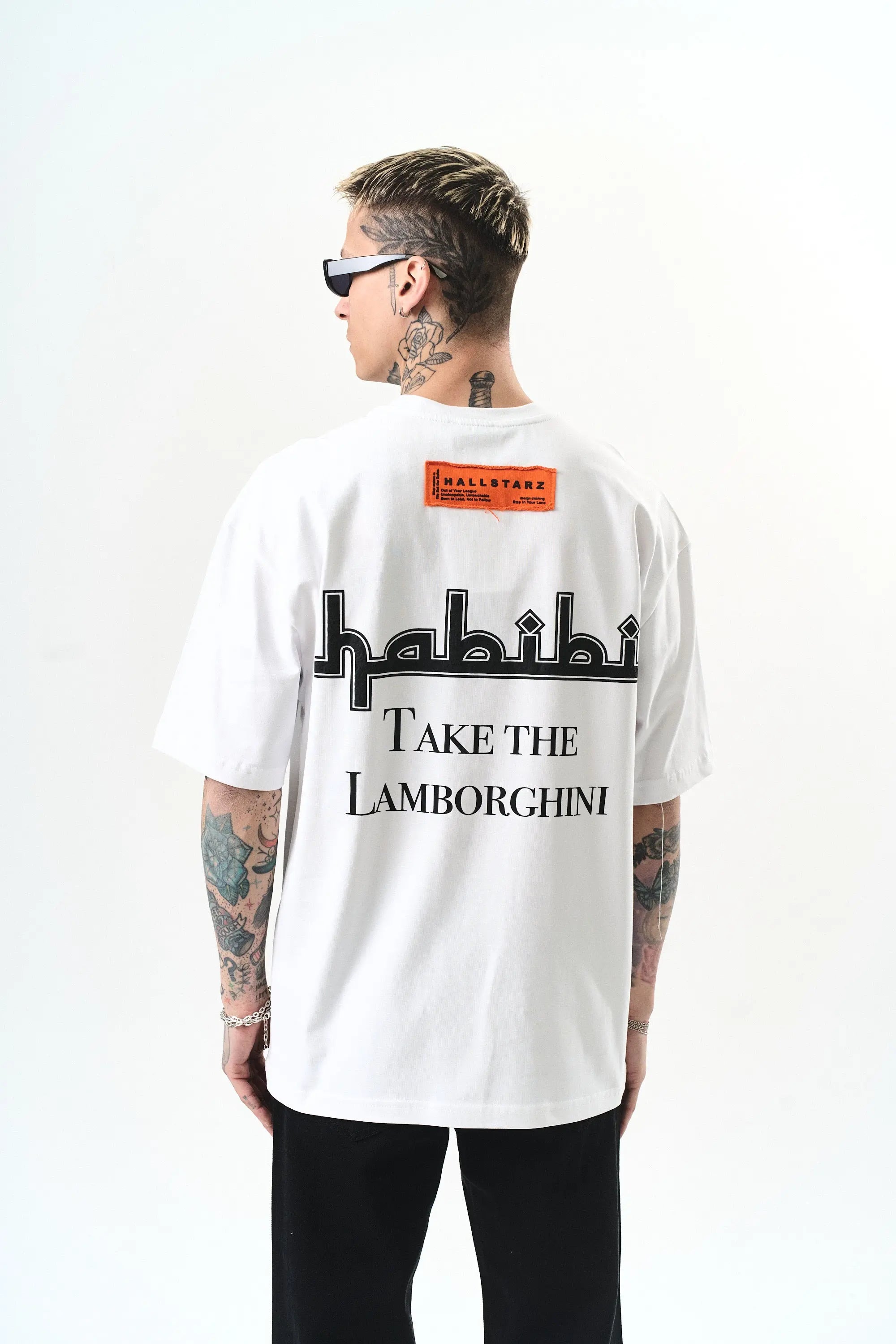 Tee Shirt Lambo Blanc bonhomme