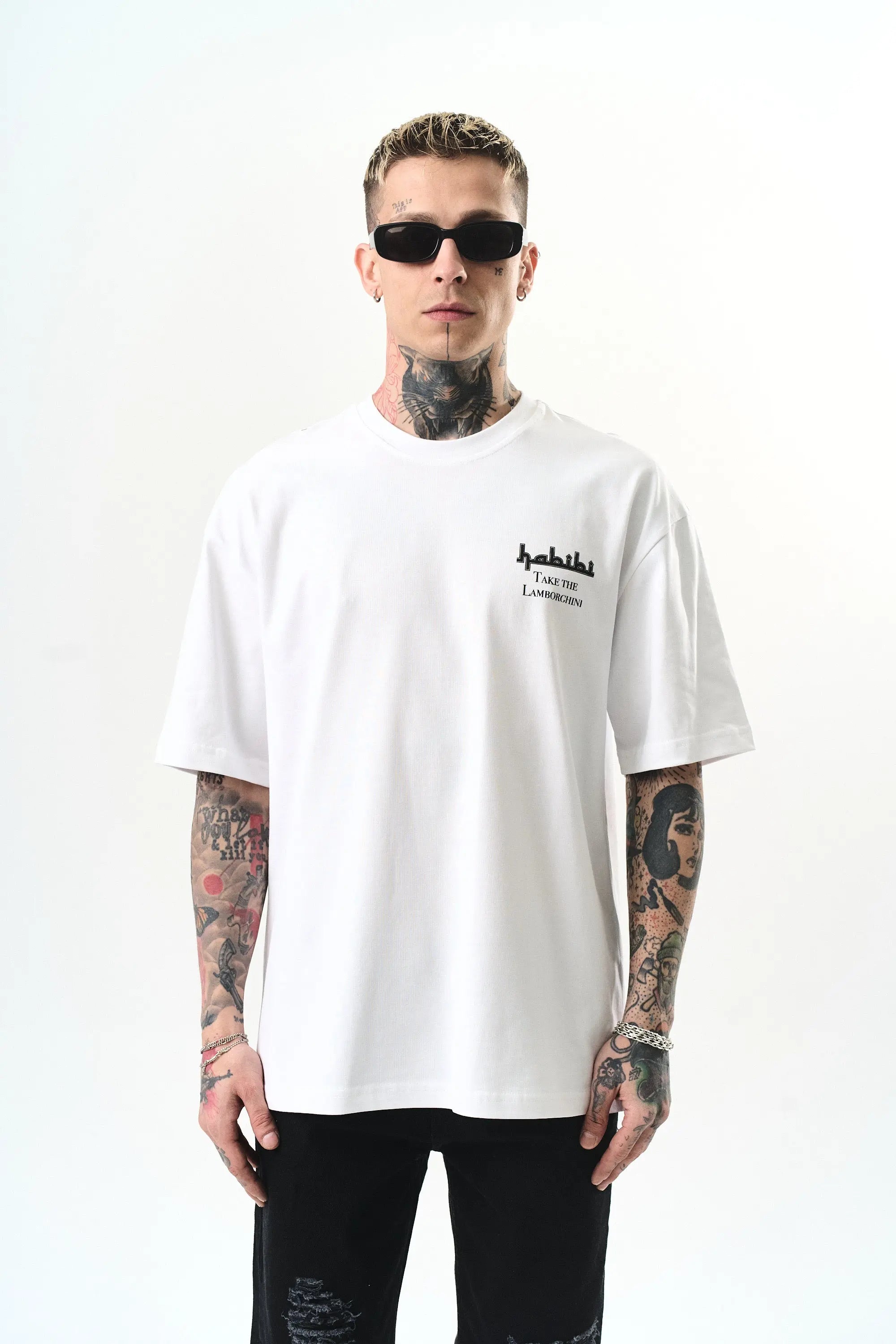 Tee Shirt Lambo Blanc bonhomme