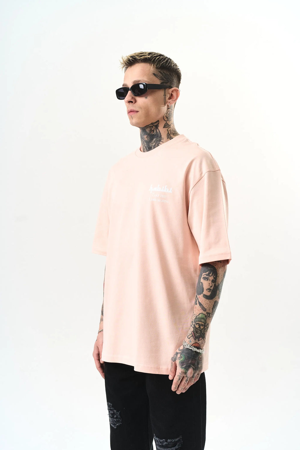 Tee Shirt Lambo Saumon bonhomme