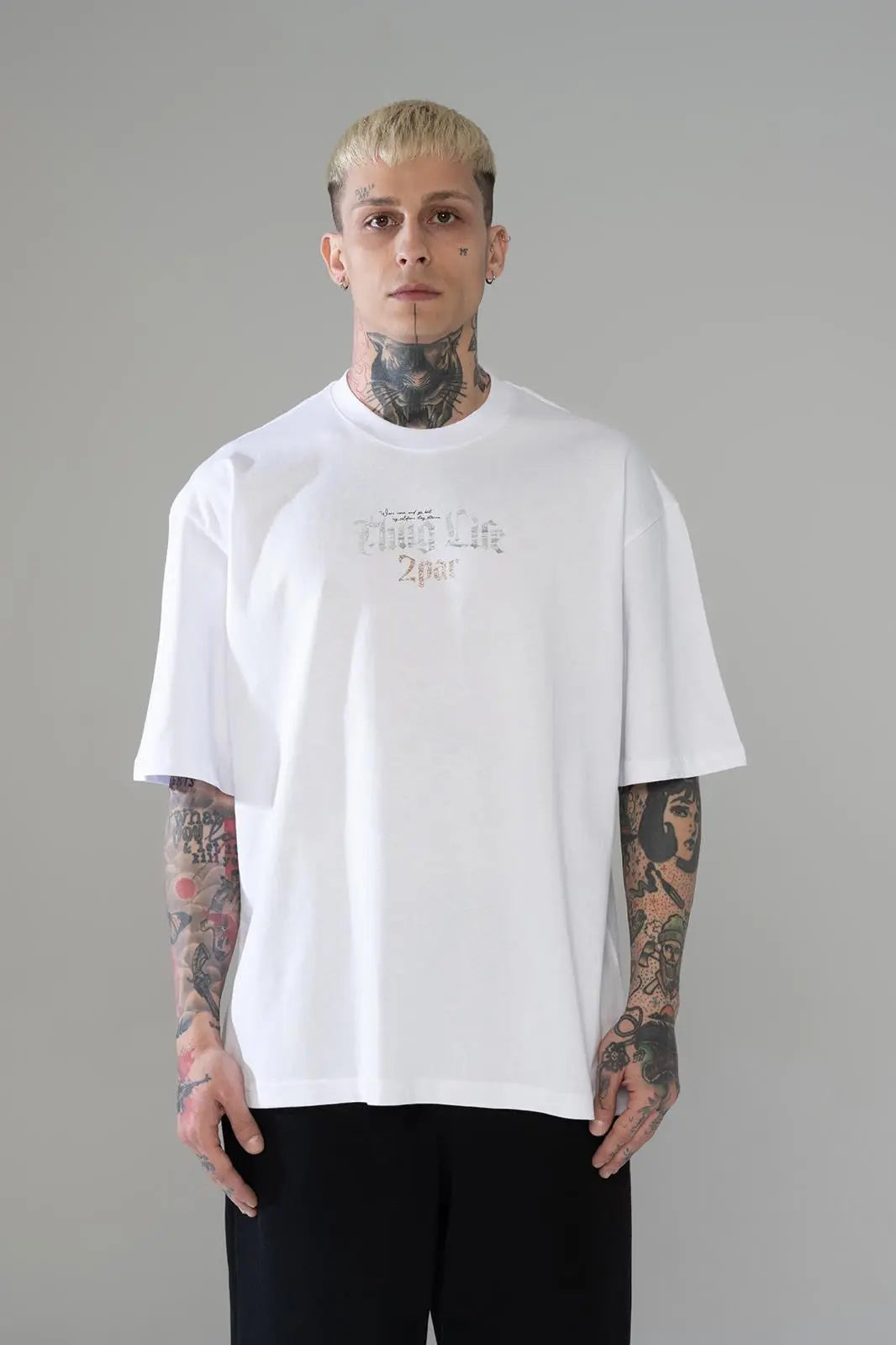 Tee Shirt 2 Pac Blanc bonhomme