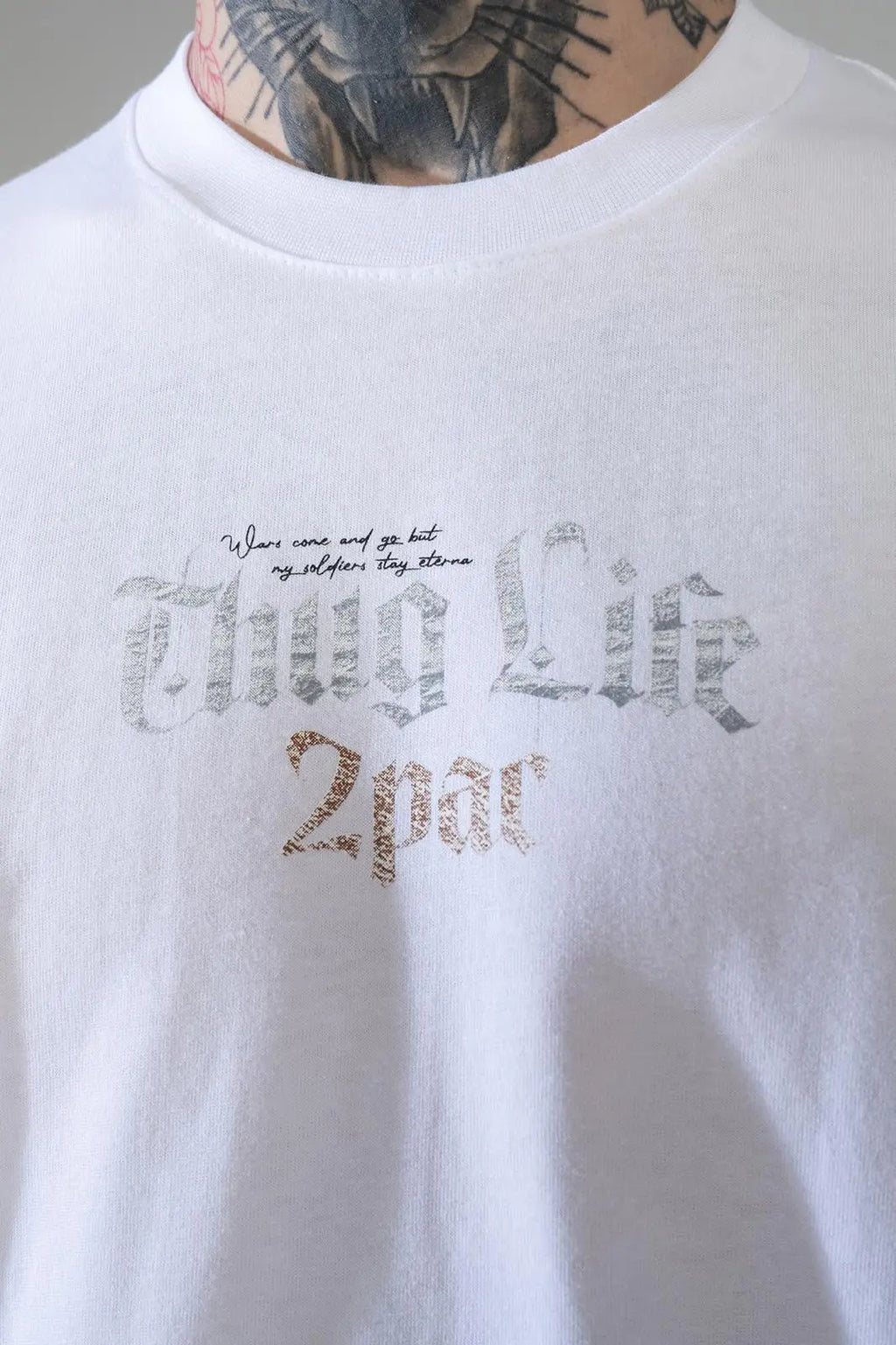 Tee Shirt 2 Pac Blanc bonhomme