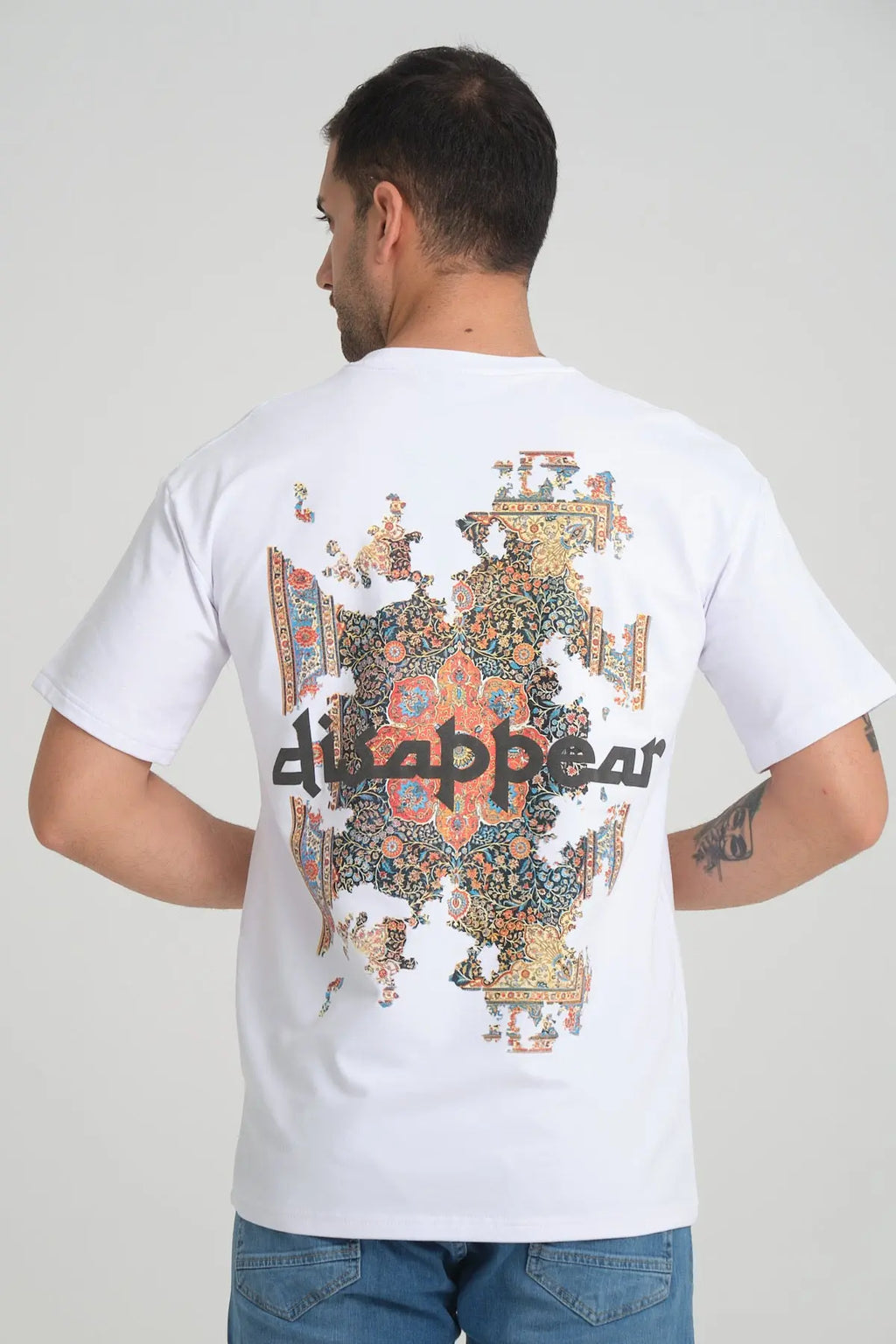 Tee Shirt Disappear Blanc bonhomme