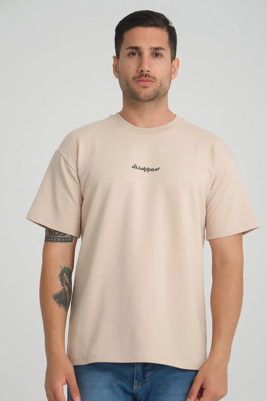 Tee Shirt Disappear Beige bonhomme