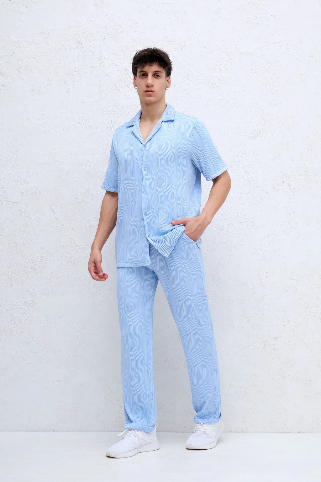 Ensemble Ciel ondulé Chemise et Pantalon Ciel bonhomme