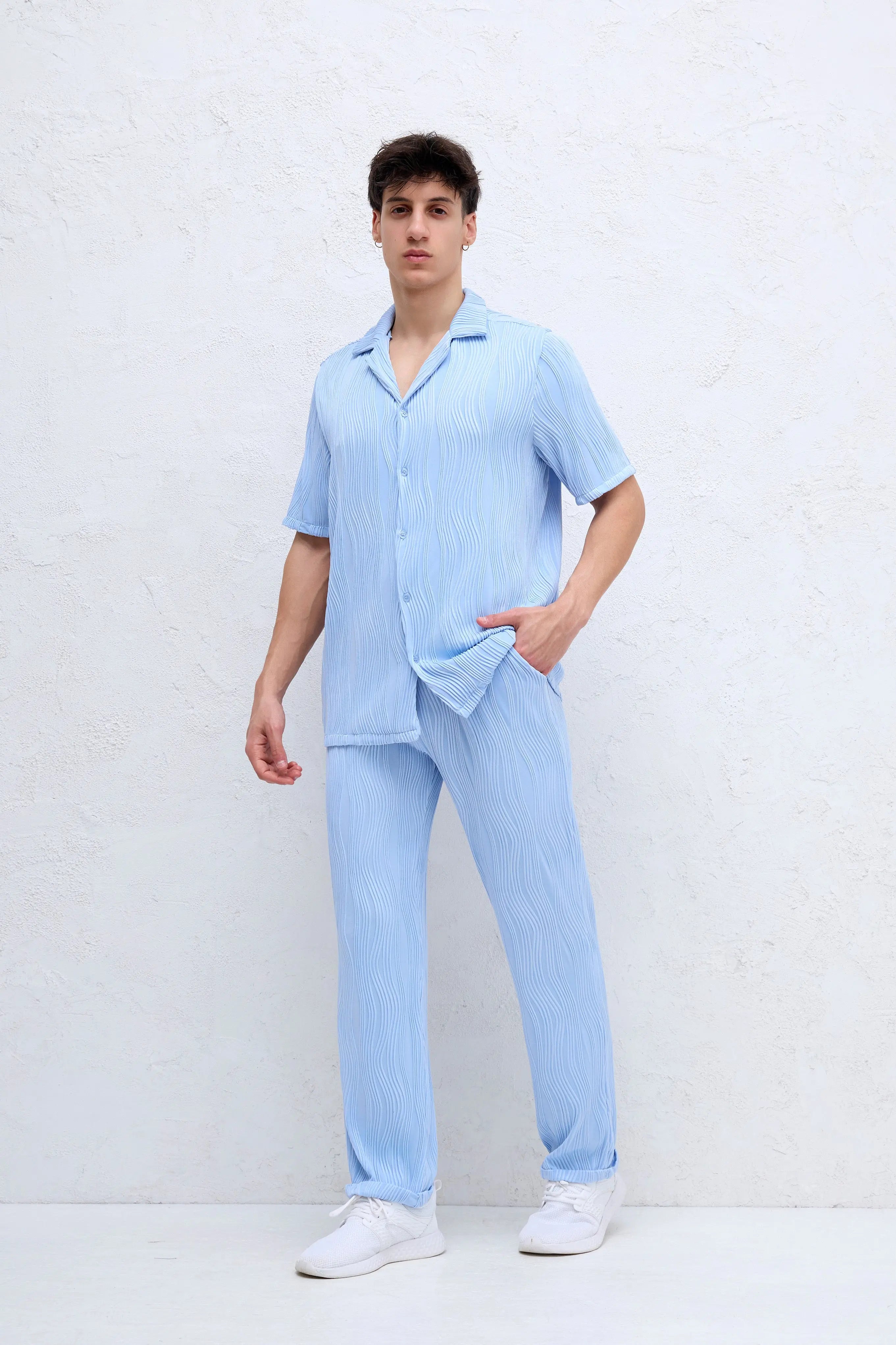 Ensemble Ciel ondulé Chemise et Pantalon Ciel bonhomme