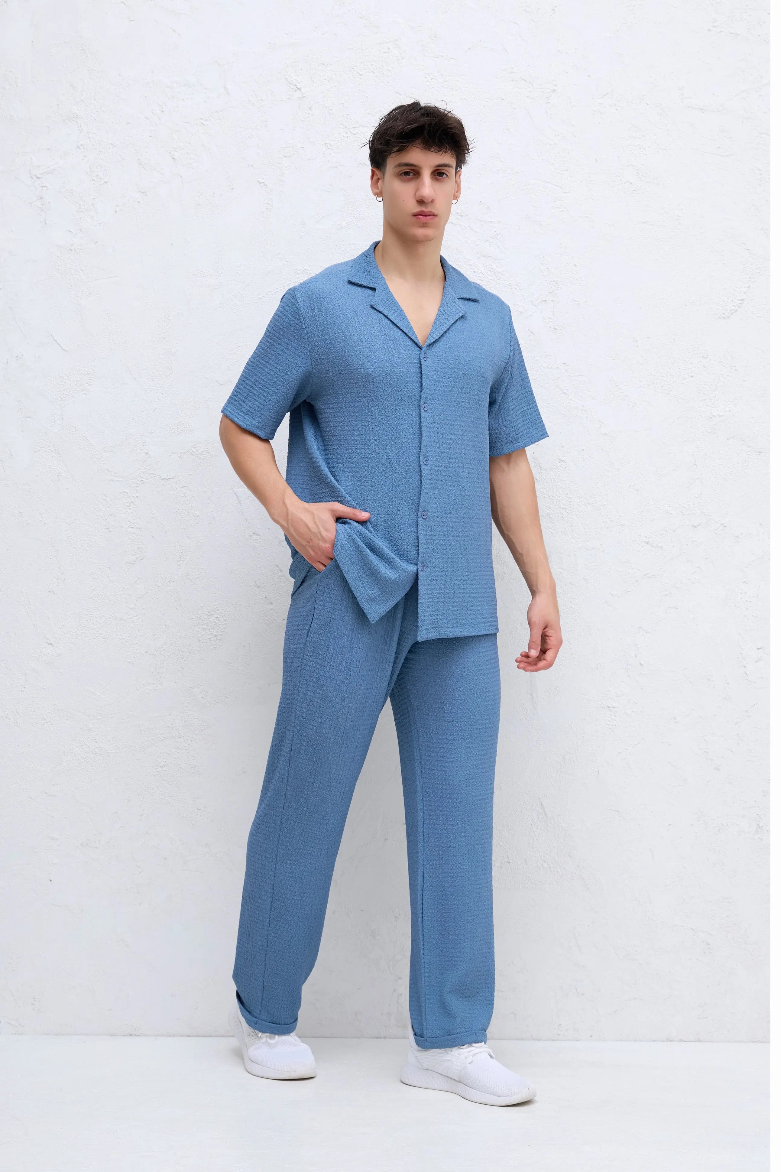 Ensemble Jeans Chemise et Pantalon Gauffré bonhomme