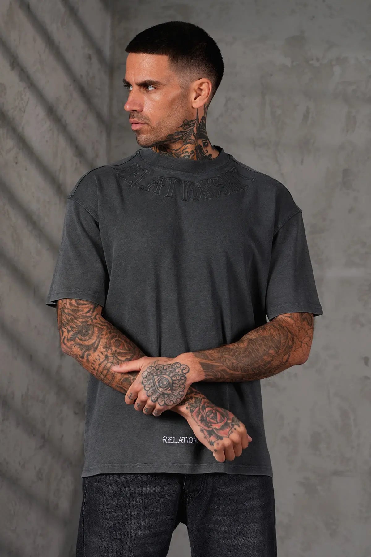 Tee Shirt Relationshirt Noir bonhomme