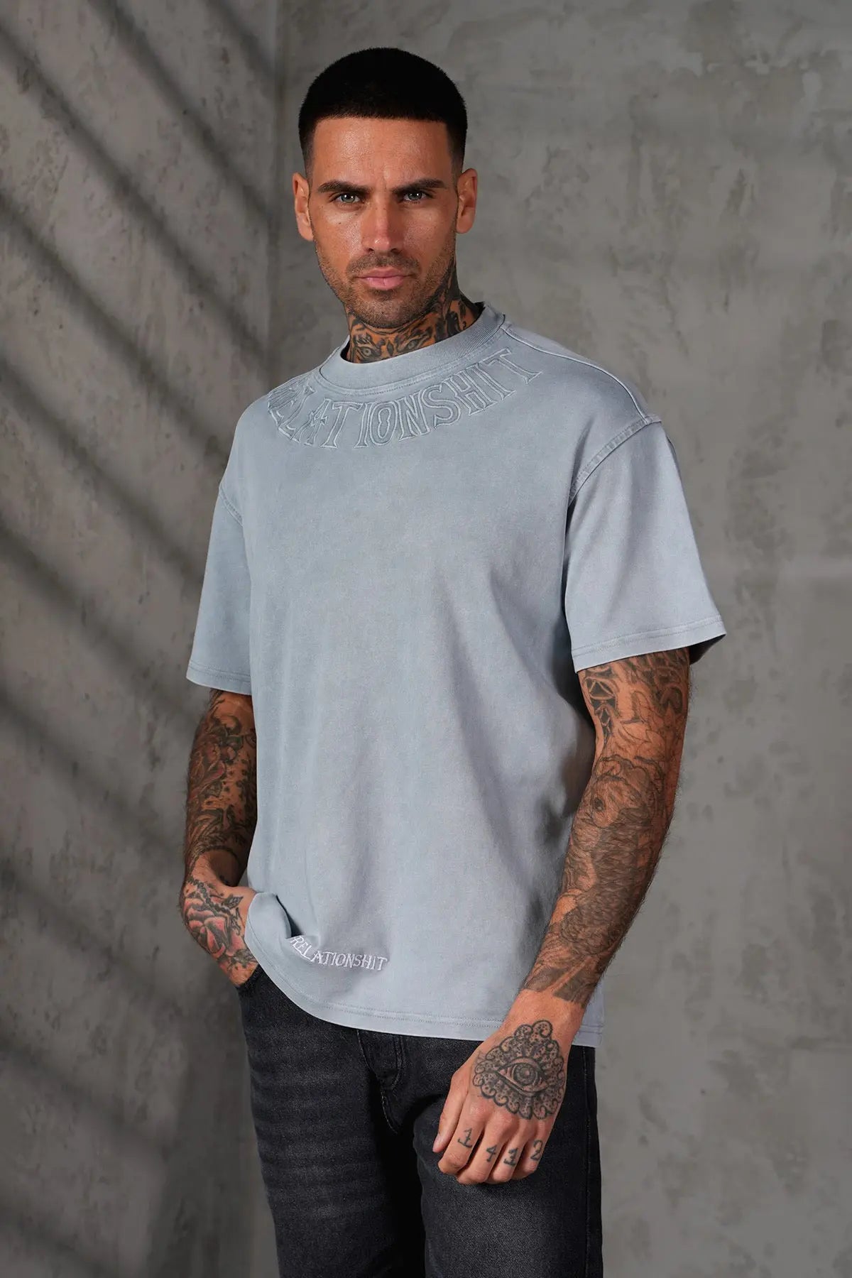 Tee Shirt Relationshirt Gris bonhomme