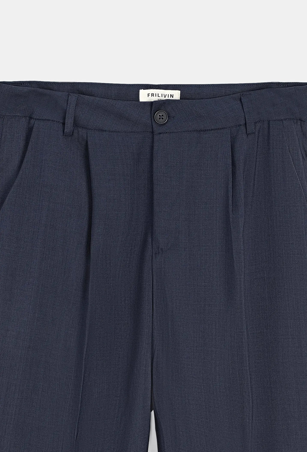 Pantalon à pince Marine Coupe baggy bonhomme