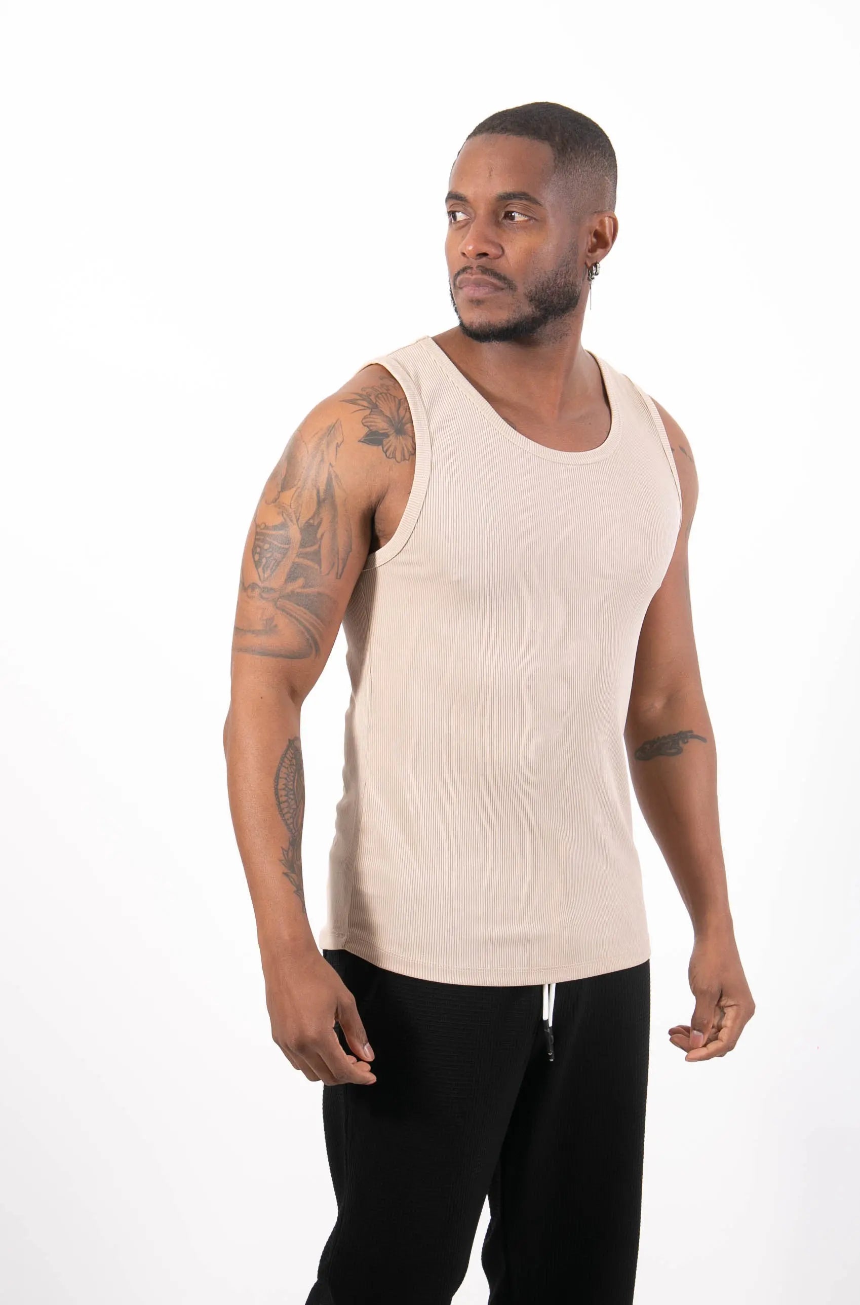 Débardeur Beige homme bonhomme