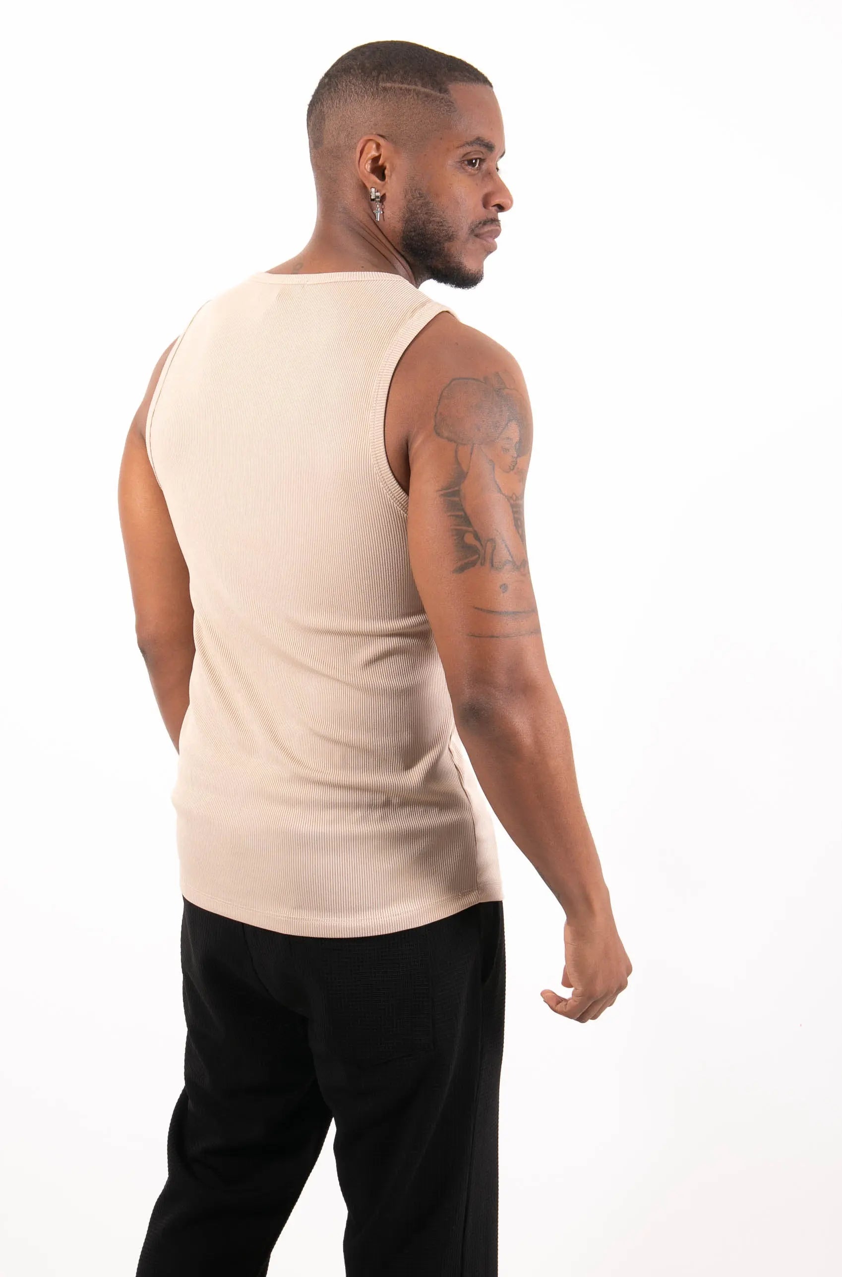 Débardeur Beige homme bonhomme