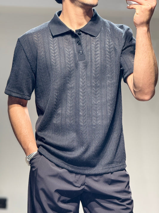 Polo Maille Noir