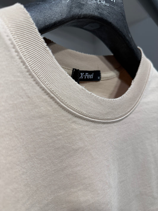 Tee Shirt Destroy Beige