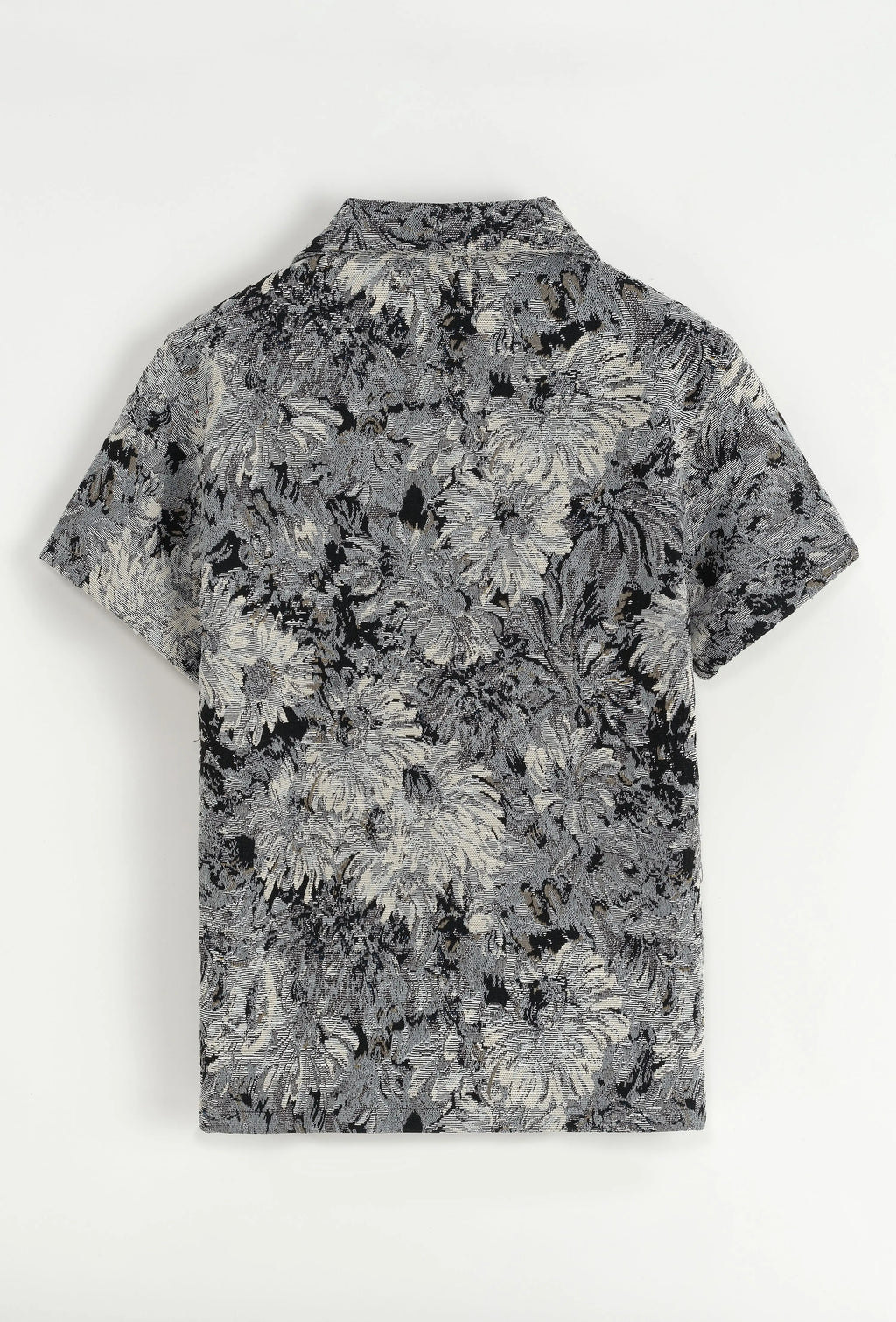 Ensemble Chemise et Pantalon Floral Gris et Blanc bonhomme