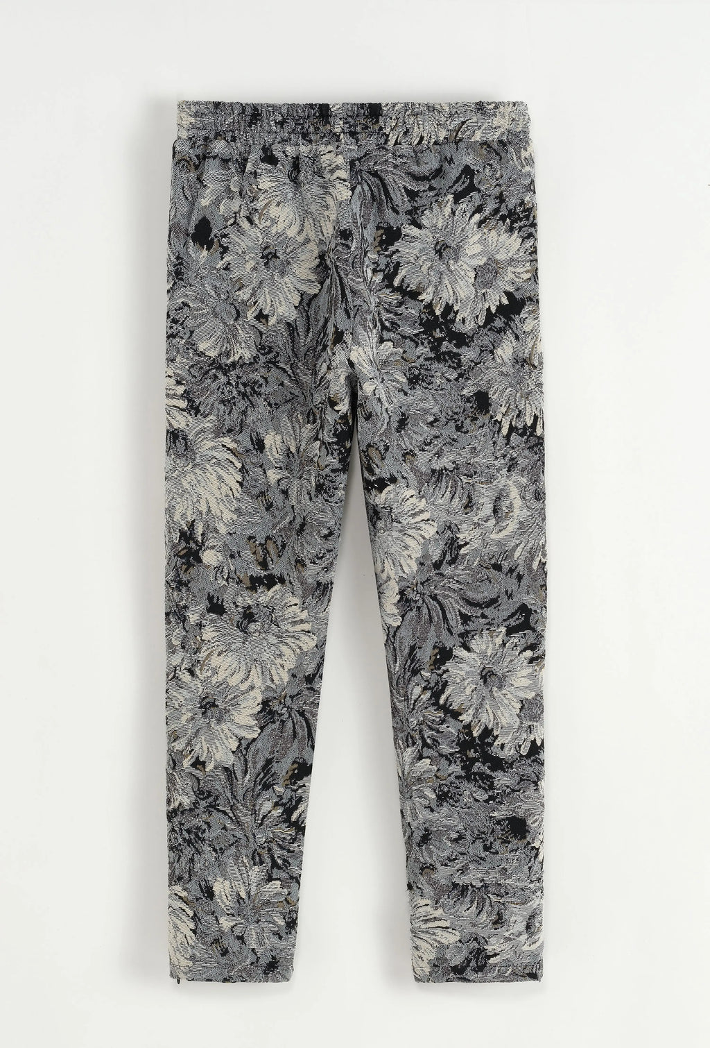 Ensemble Chemise et Pantalon Floral Gris et Blanc bonhomme