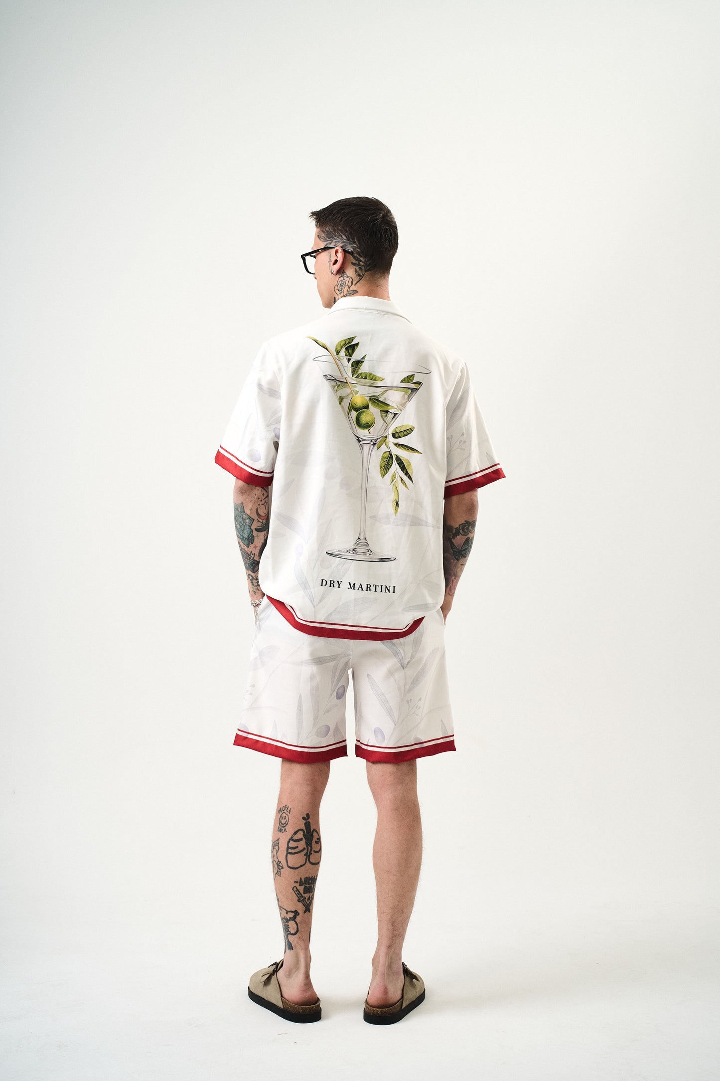 Ensemble Chemise et Short Dry Martini Blanc Rouge