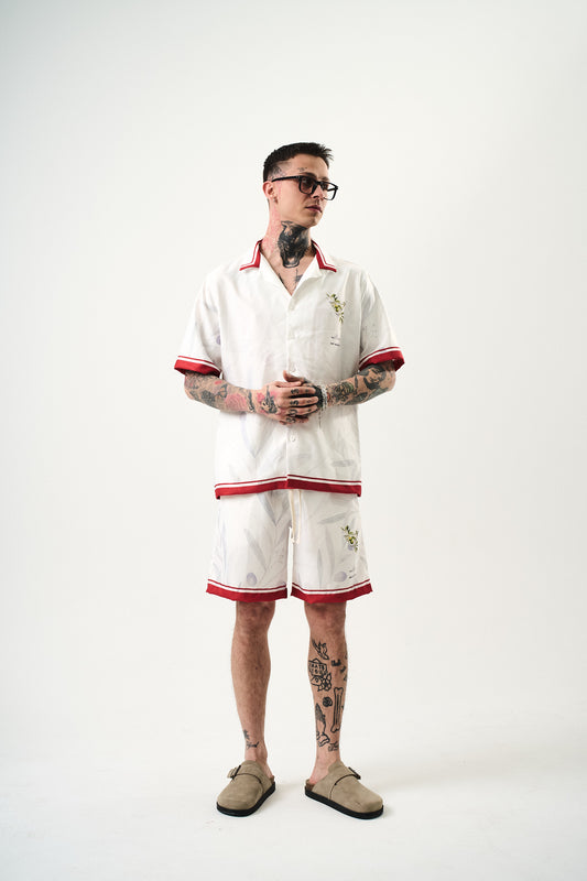 Ensemble Chemise et Short Dry Martini Blanc Rouge