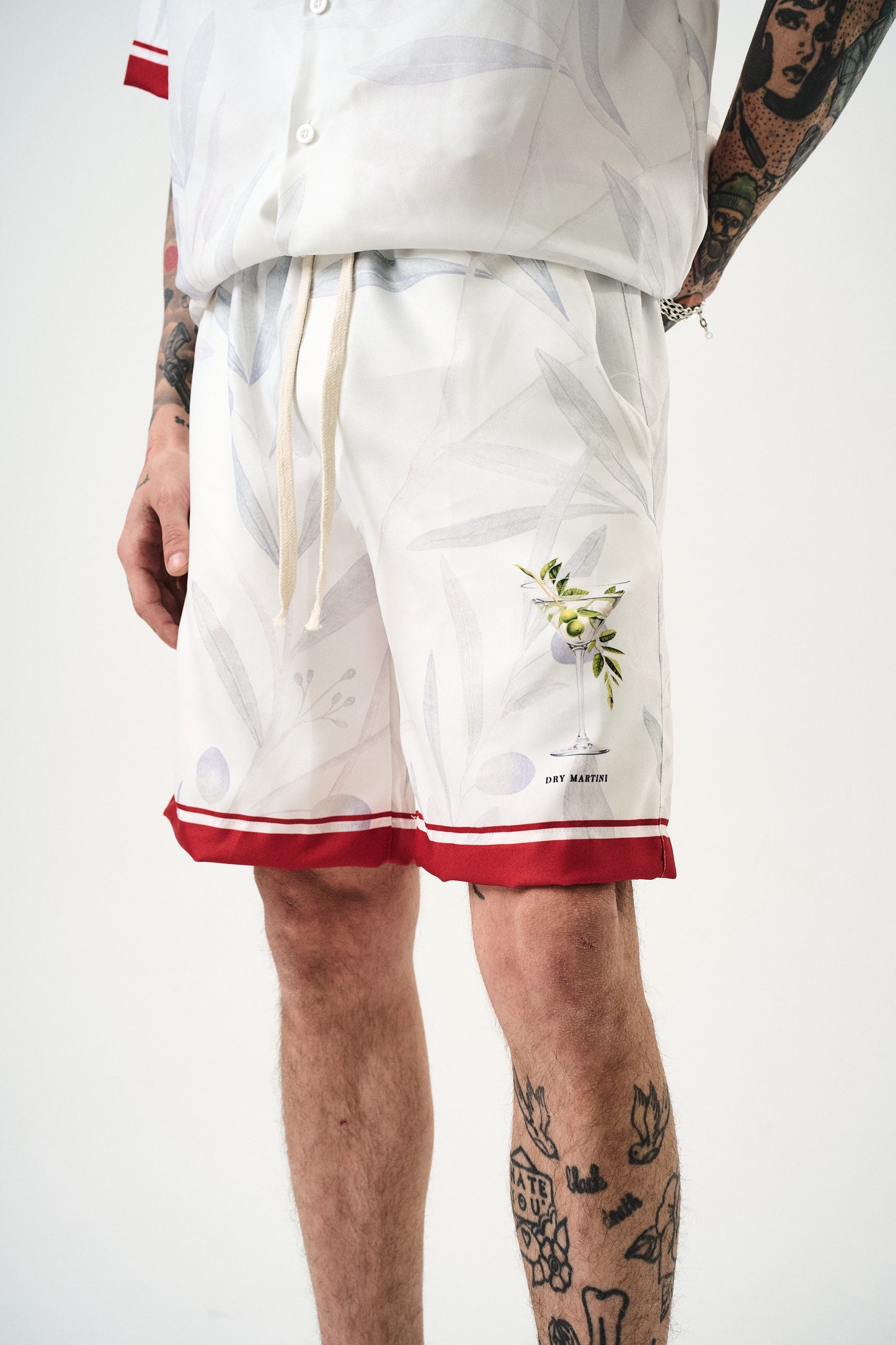 Ensemble Chemise et Short Dry Martini Blanc Rouge