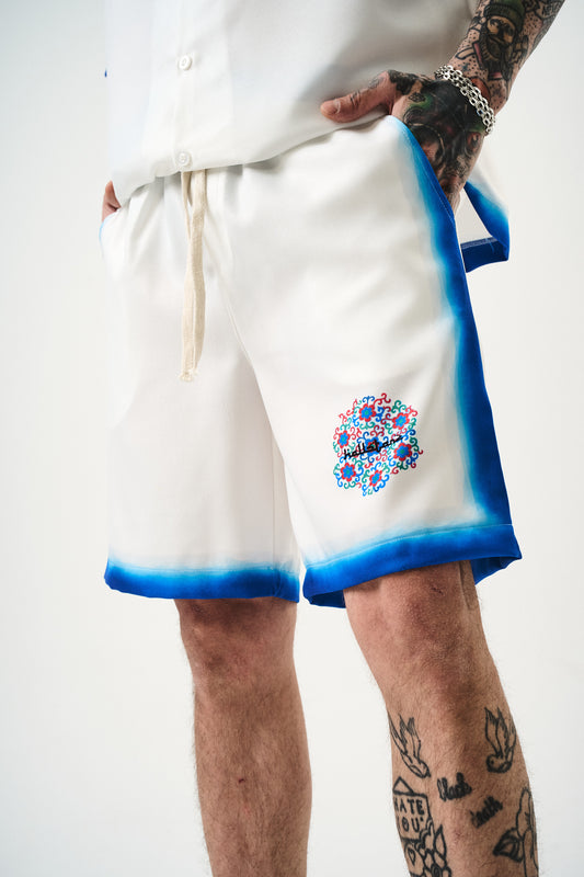 Ensemble Chemise et Short Hallstar Blanc Bleu