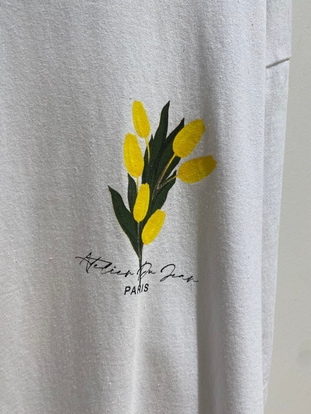 tee shirt tulipe blanc bonhomme