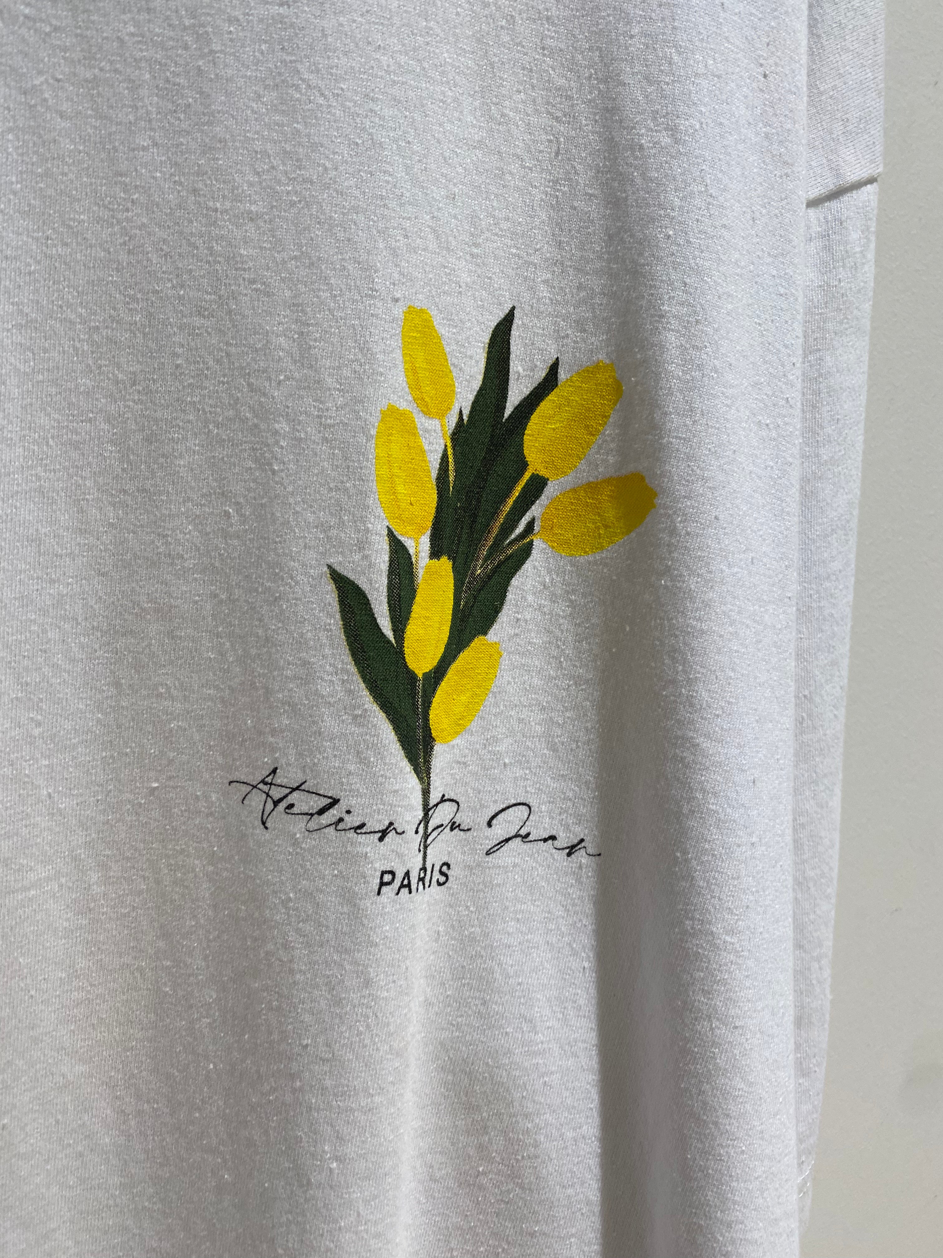 tee shirt tulipe blanc bonhomme