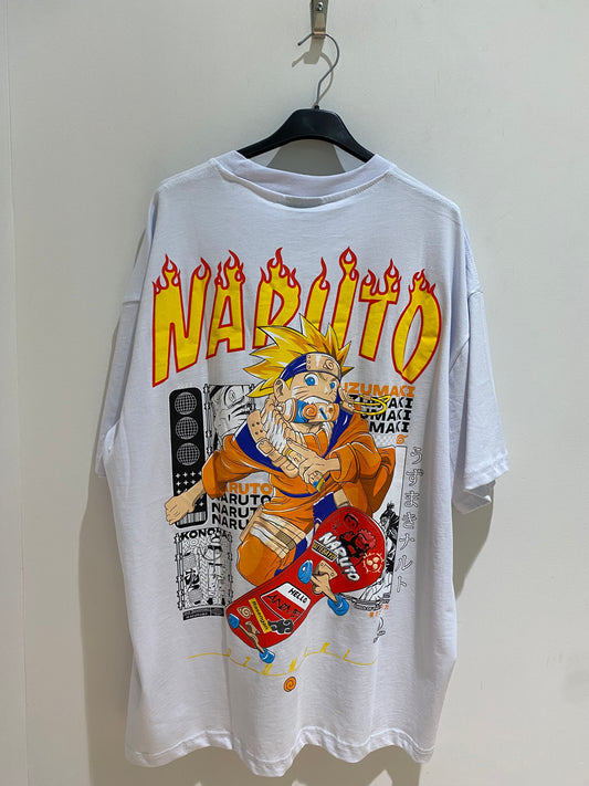 Tee shirt Naruto blanc Oversize