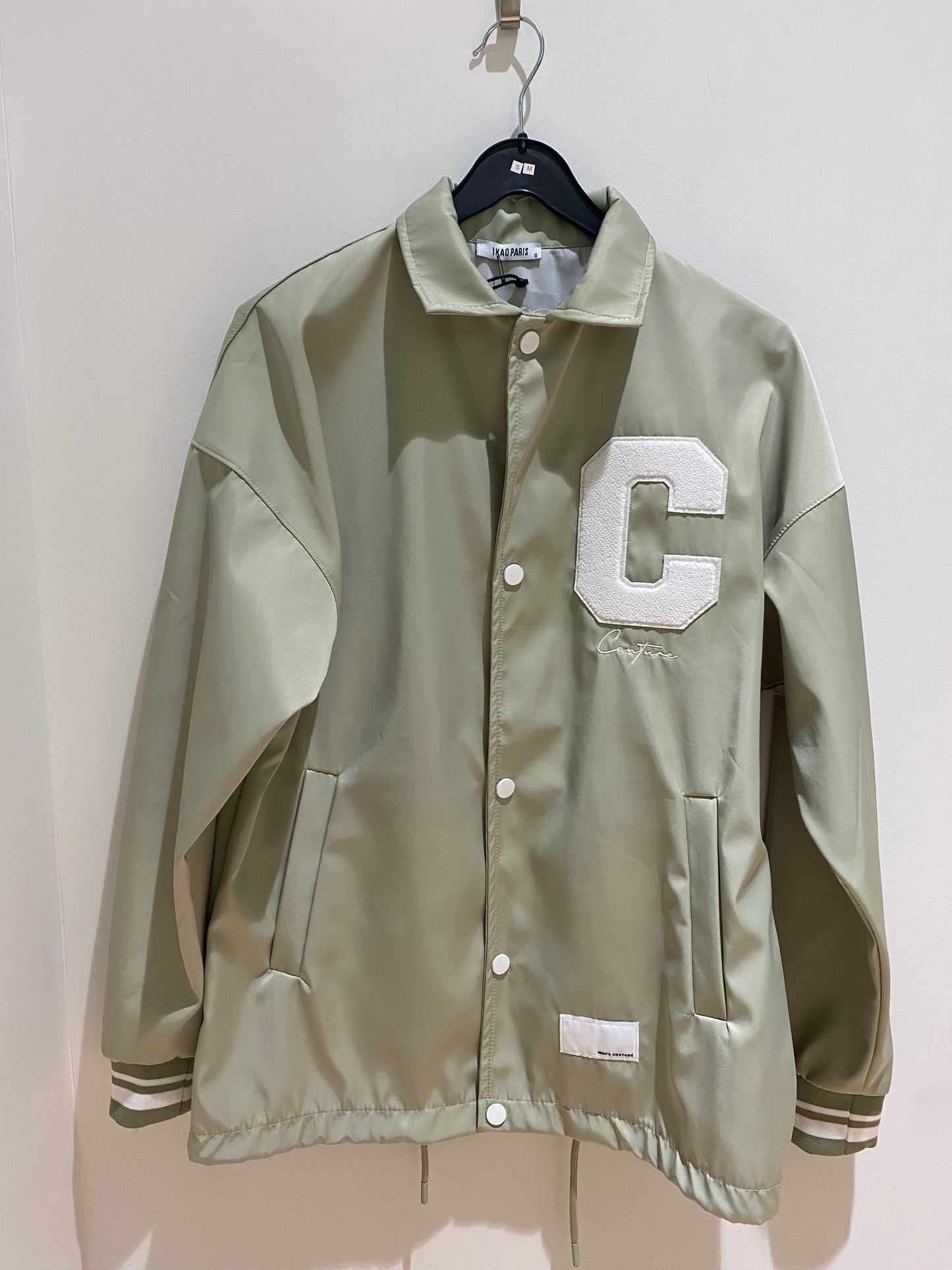 Veste baseball "C" kaki clair