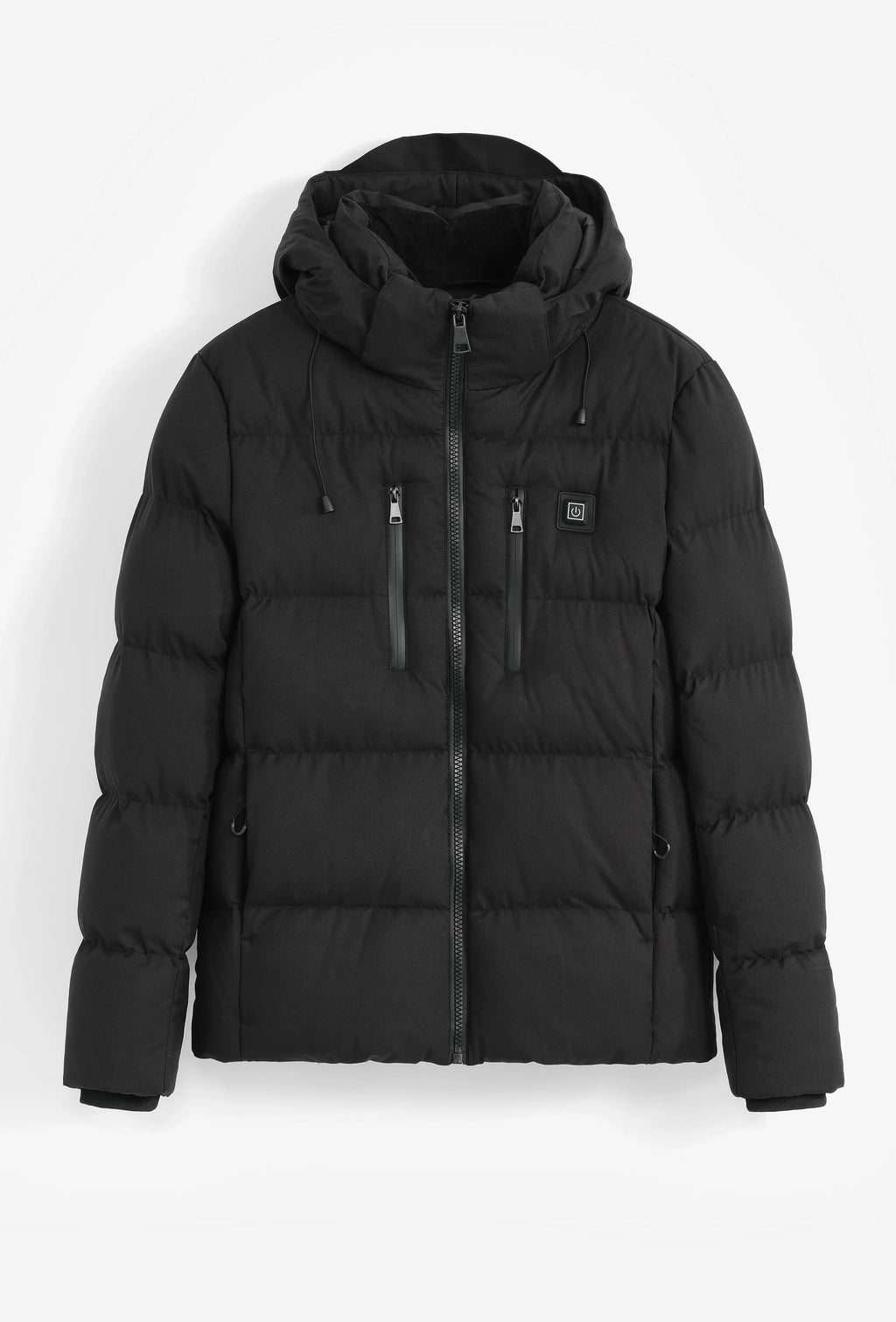 Doudoune Noire Chauffante Homme – Capuche & Zips Étanches bonhomme